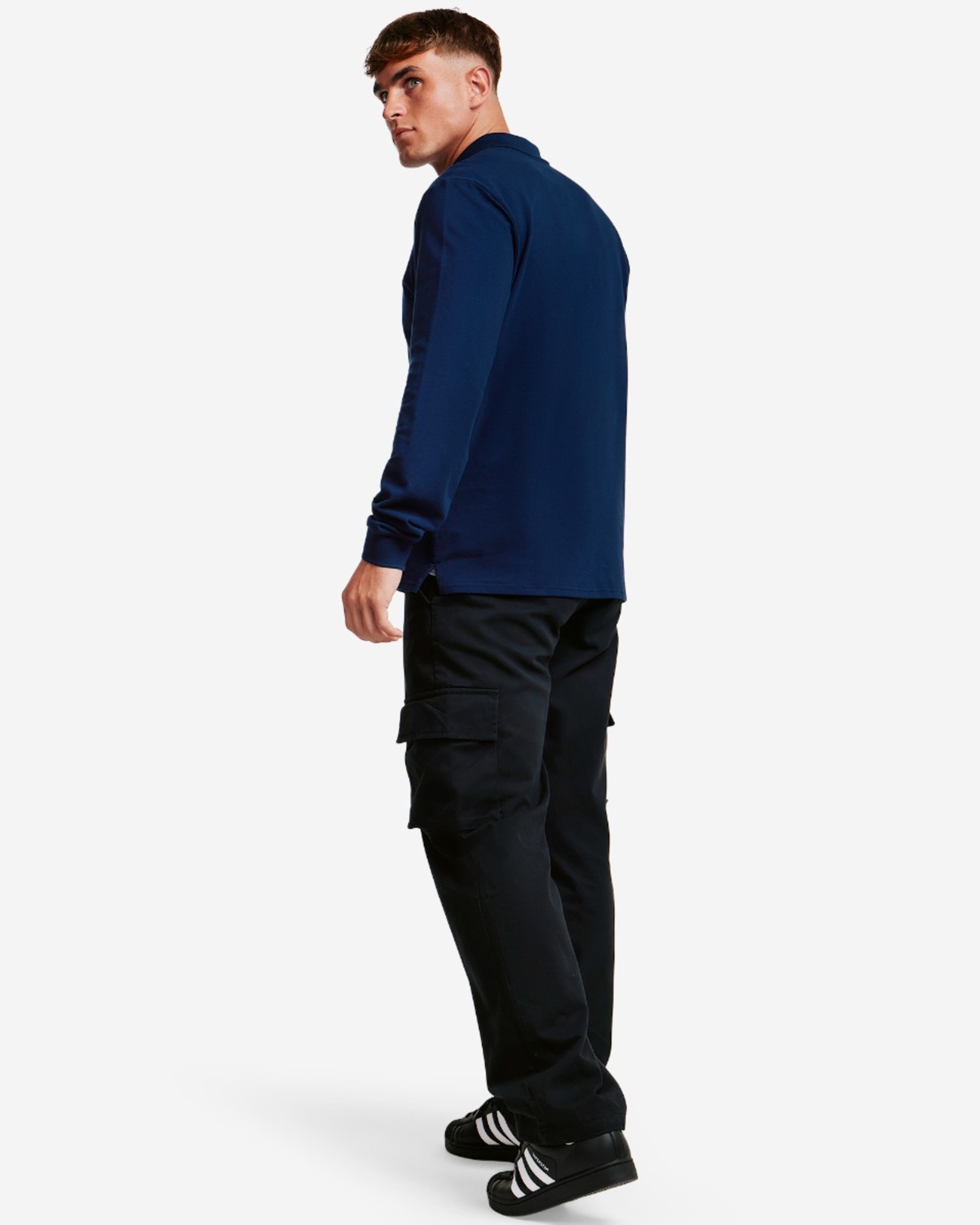 Polo LFC à manches longues pour hommes, bleu marine - Image 4