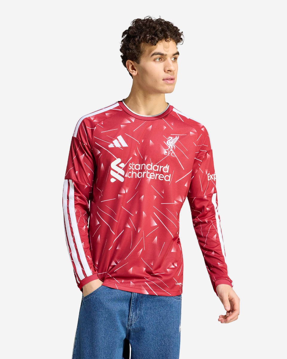  Liverpool FC 長袖Mサイズ LFC adidas Mens 26/27 Home Long Sleeve Jersey