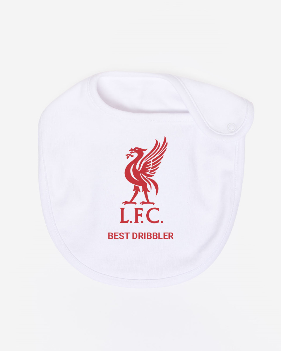 Babero Liverbird personalizado LFC Baby, color blanco - Image 1
