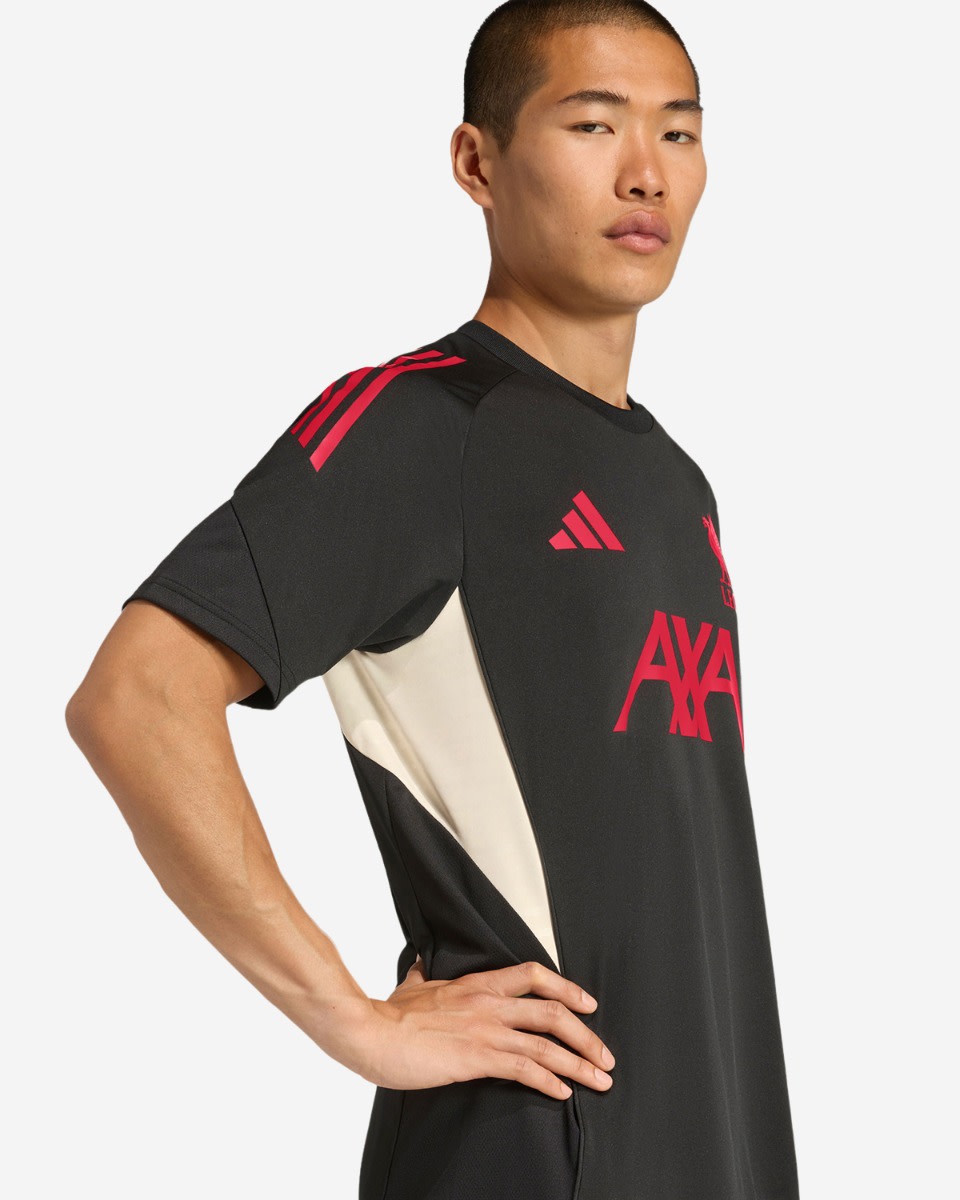 LFC adidas Menns 25/26 Domestic Kortermet Topp Svart - Image 4