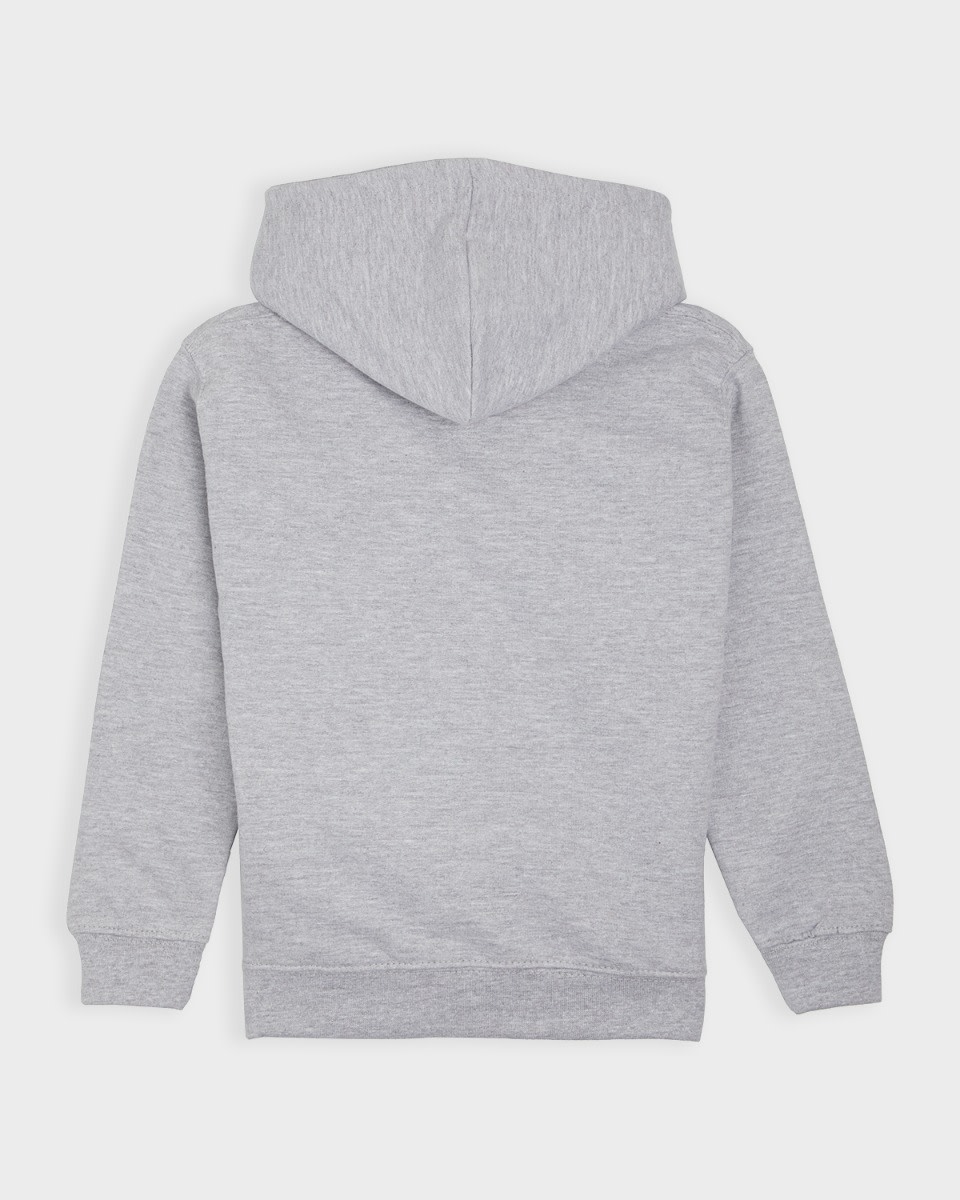 LFC Junior Crest Personalised Grey Hoody - Image 4