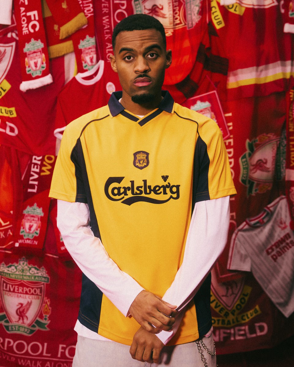 LFC 어덜트 레트로 00-01 어웨이 셔츠 - Image 1