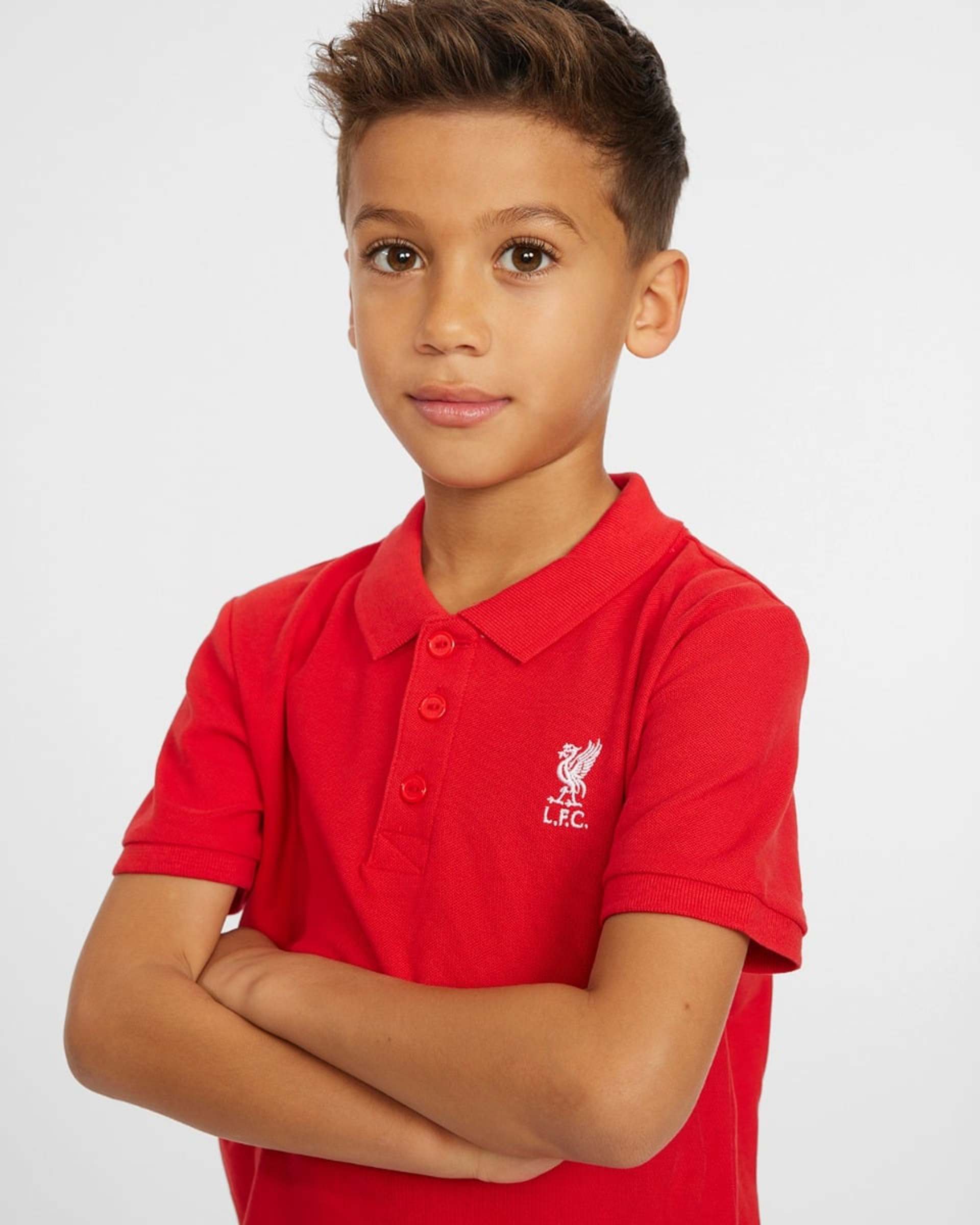 Polo rojo de manga corta para bebés LFC - Image 4