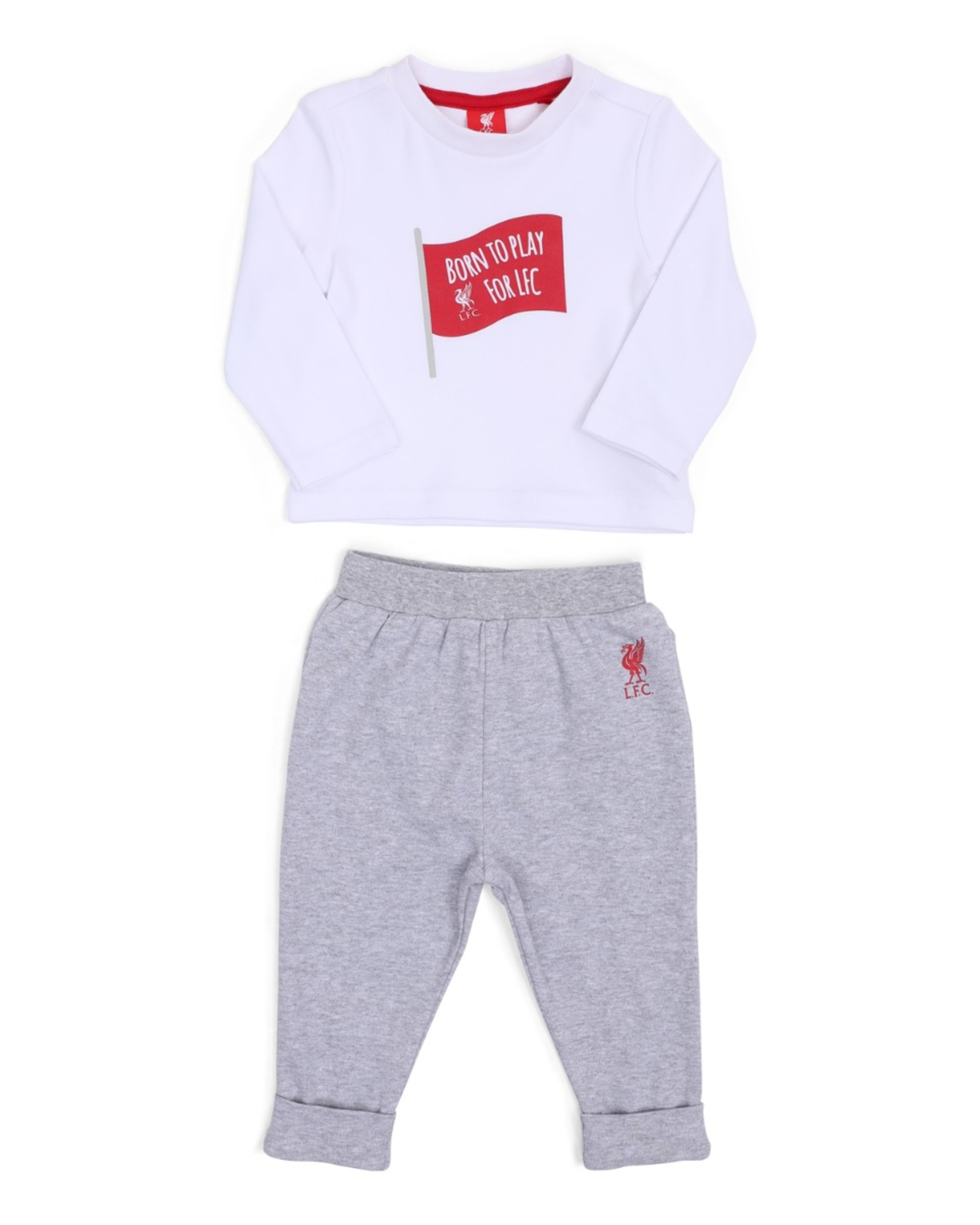 ชุดเสื้อยืดจ็อกเกอร์เด็กรุ่น LFC สีเทา - Image 1