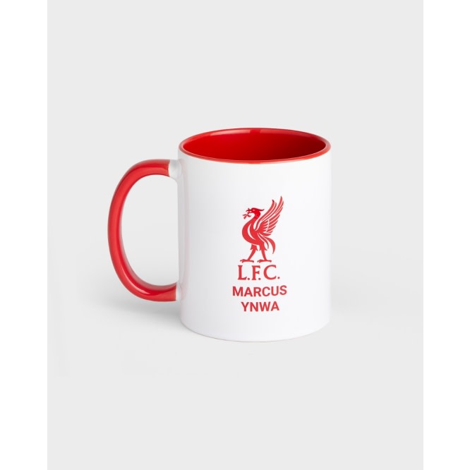 LFC Personalised Liverbird Mug - Image 1