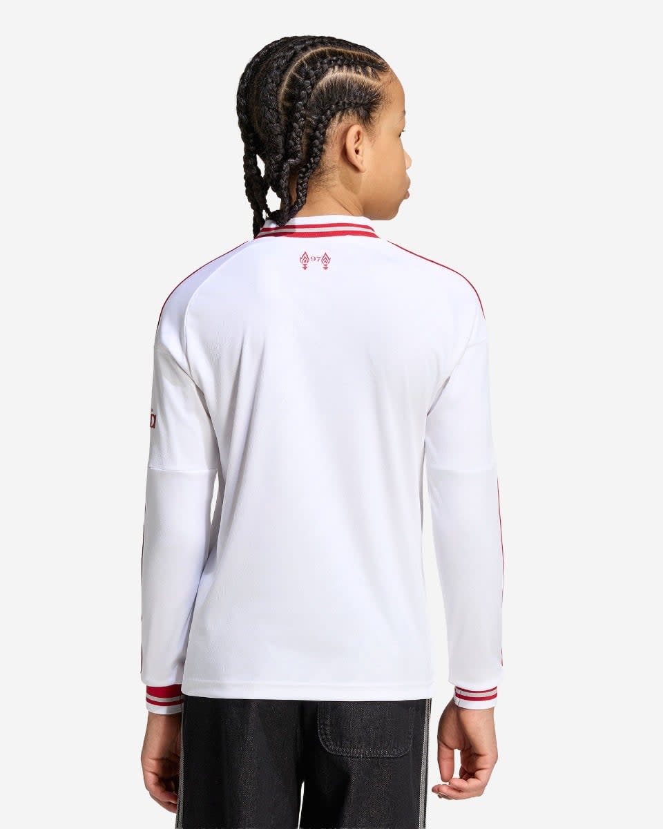 LFC adidas Youth 26/27 Long Sleeve Away Jersey - Image 2