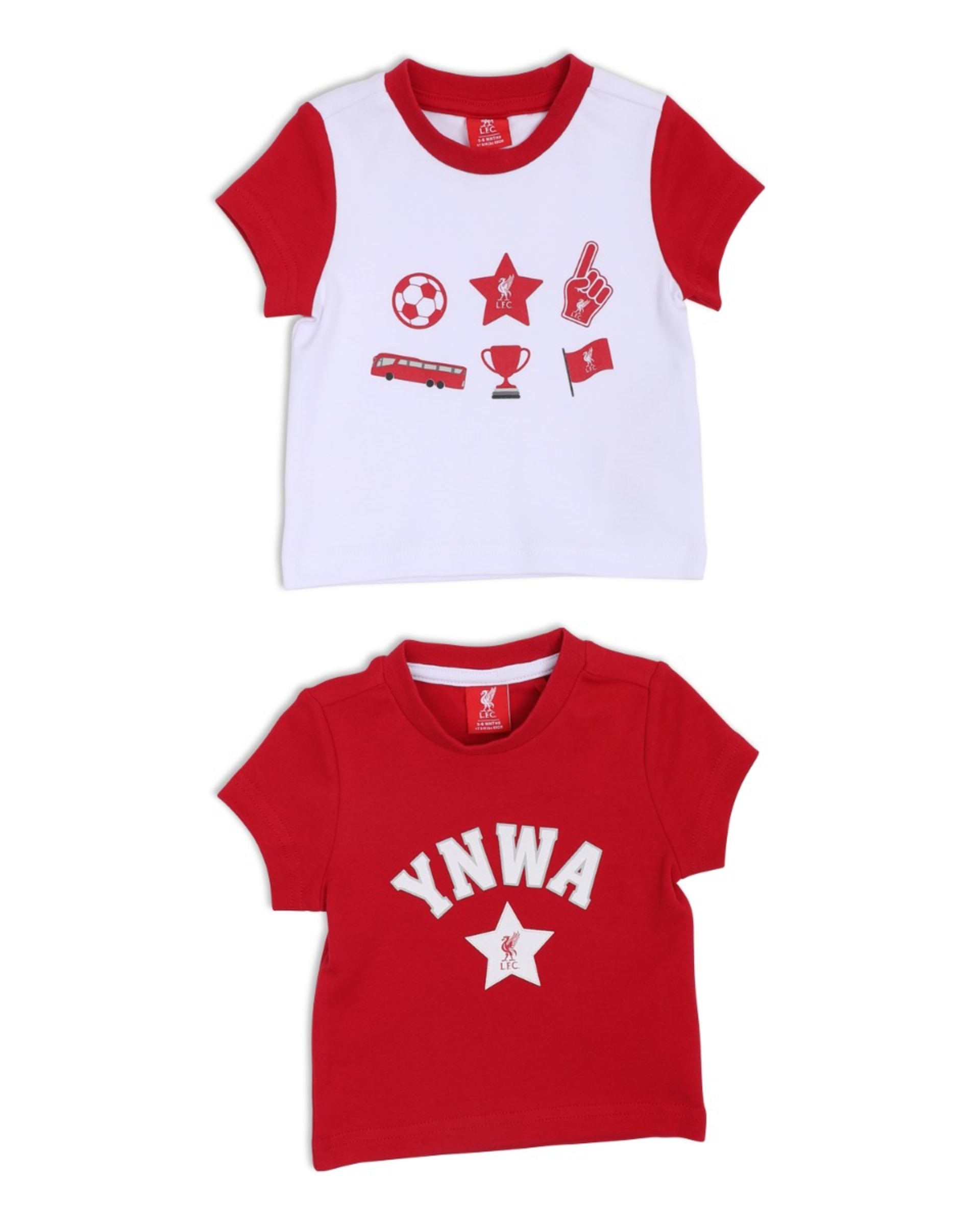 LFC Baby-T-Shirts, 2er-Pack, Rot - Image 1