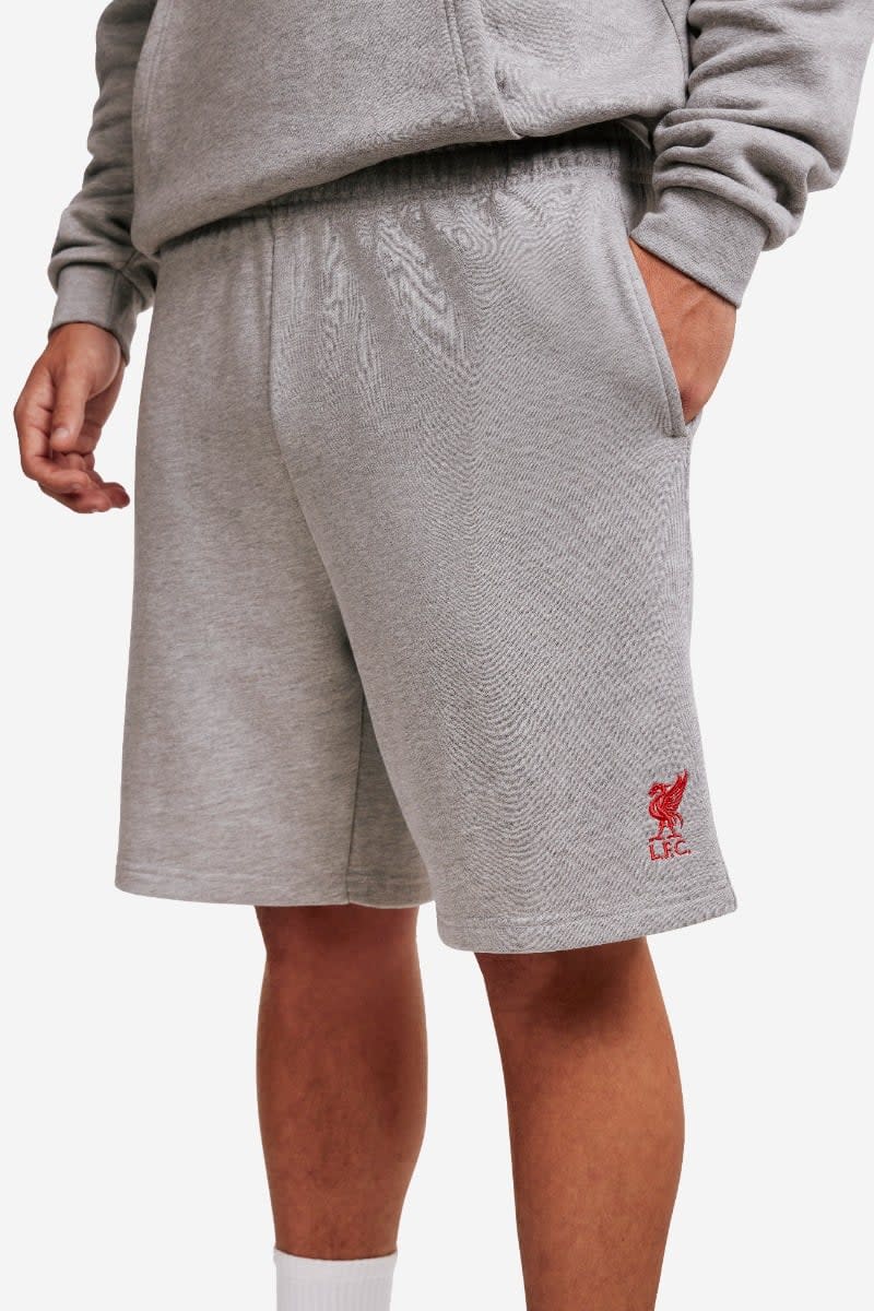 LFC Mens Sweat Shorts Grey Marl - Image 1
