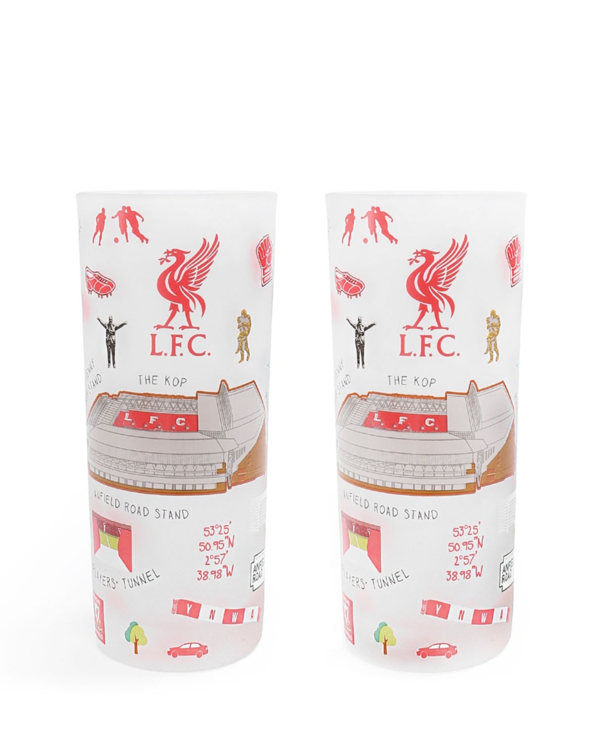 LFC Landmarks Becher aus mattiertem Glas, 2er-Pckg - Image 1