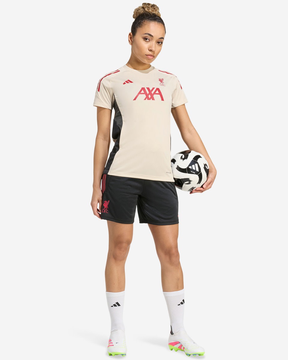LFC adidas Womens 25/26 Domestic Short Sleeve Top White - Image 3