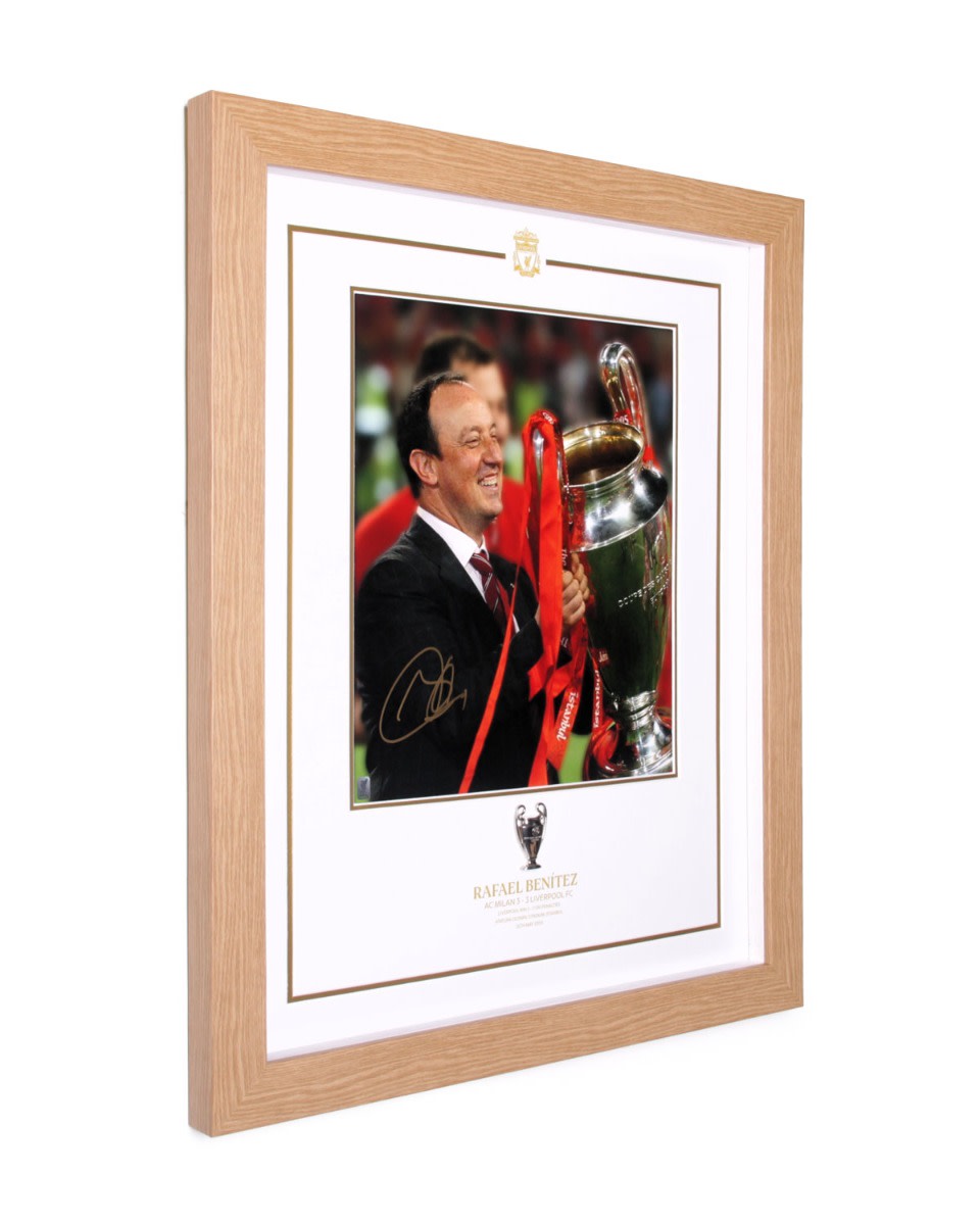 LFC Signed Benitez Istanbul Framed Image - Image 2