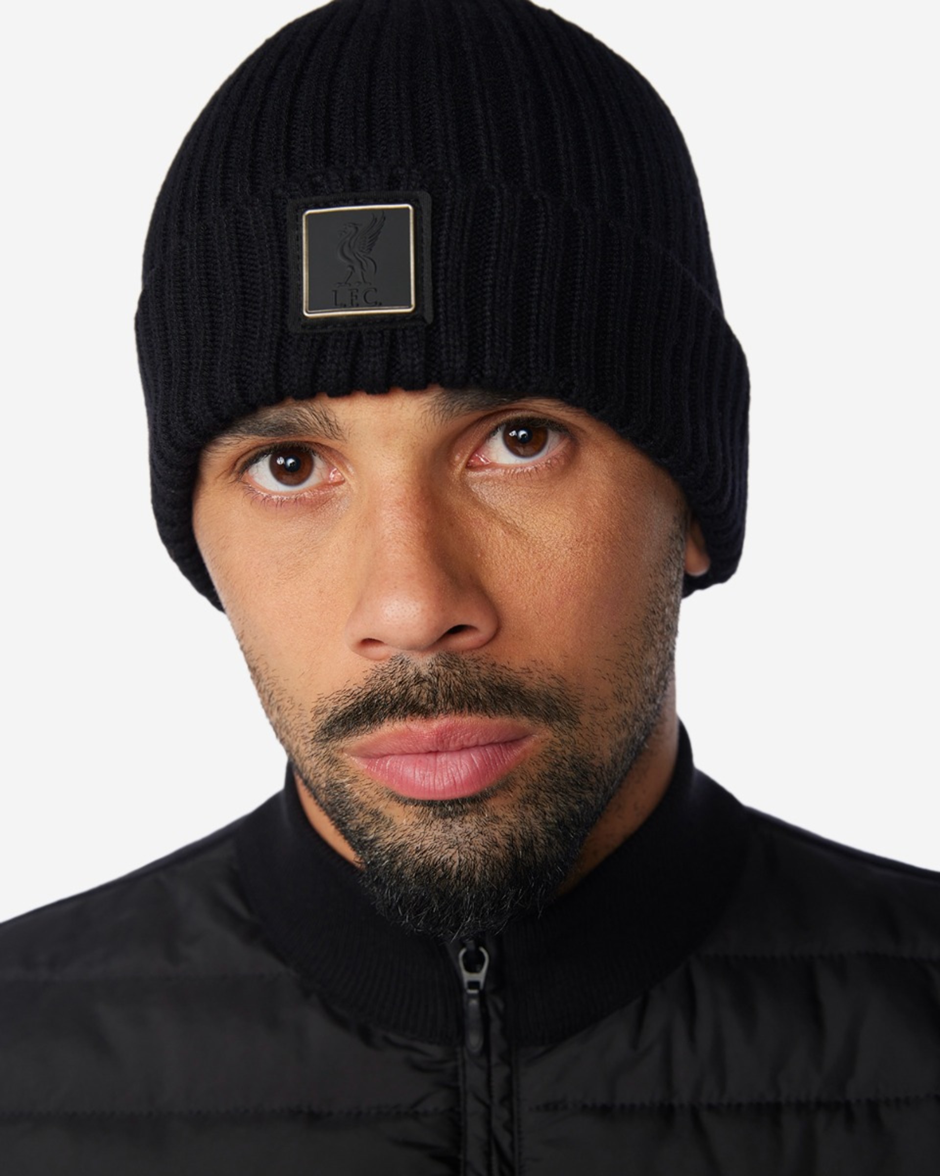 LFC Herre Firma Wool Blend Beanie Sort - Image 1