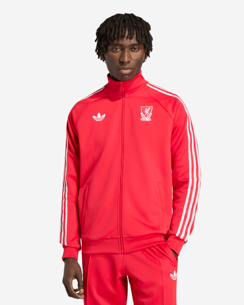 เสื้อแขนเสื้อสำหรับผู้ชายรุ่น LFC adidas Originals สีแดง - Image 1