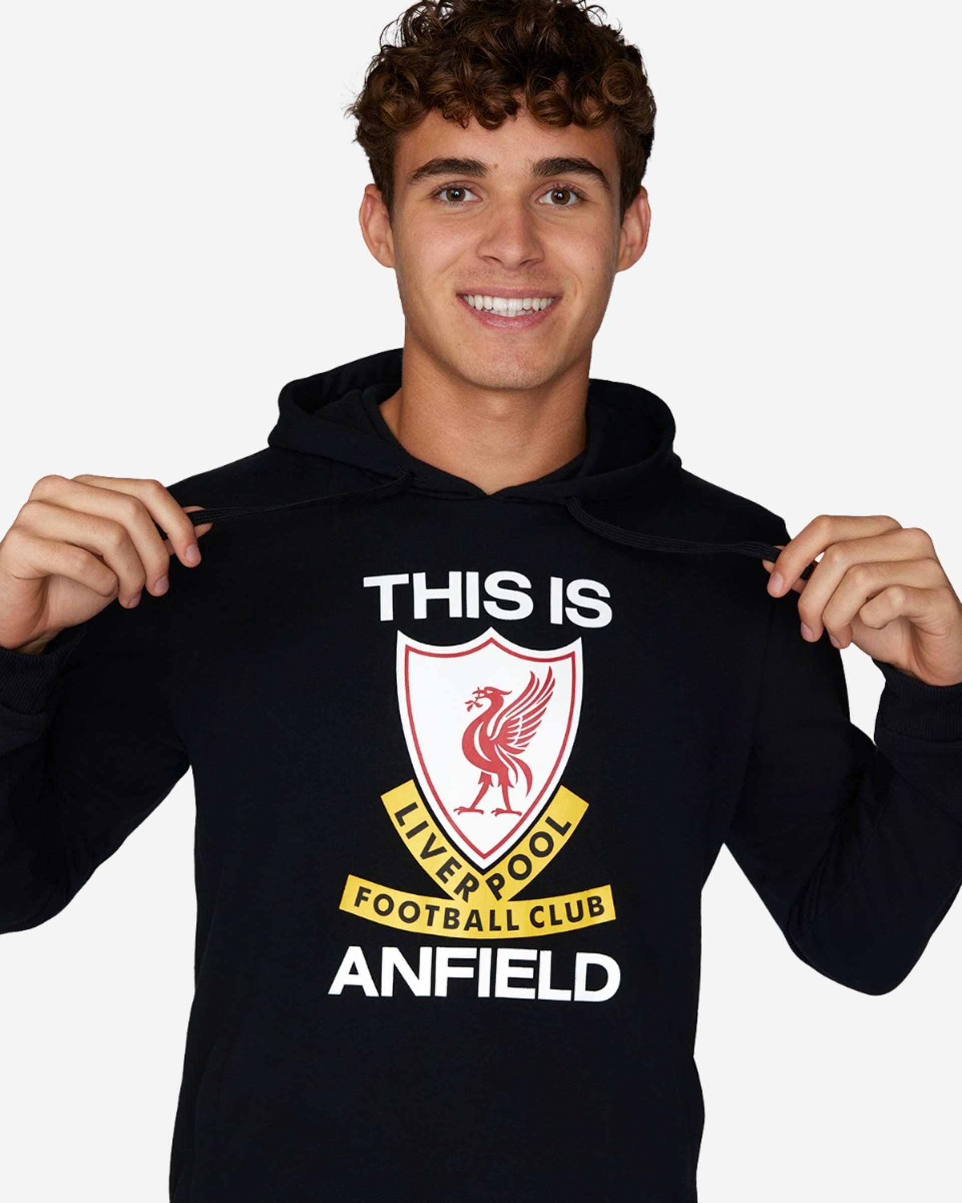 LFC บุรุษ This Is Anfield ฮู้ดี่สีดำ - Image 1