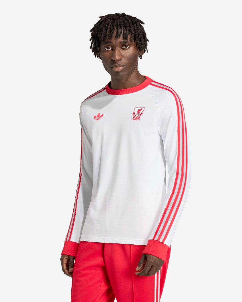 LFC adidas Originals Long Sleeve Tee White - Image 1