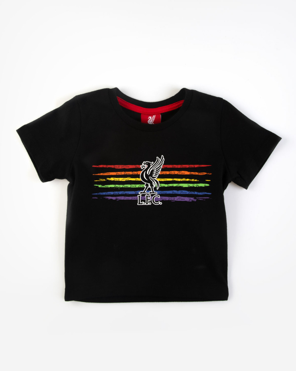 LFC Baby Liverbird Pride Tee Black - Image 1