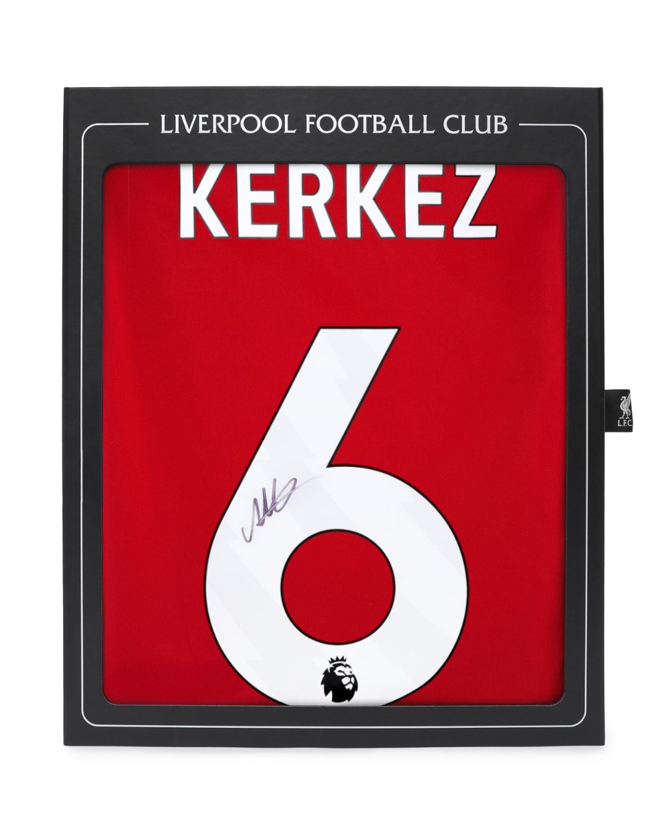 LFC Signed 25/26 Kerkez Boxed Shirt