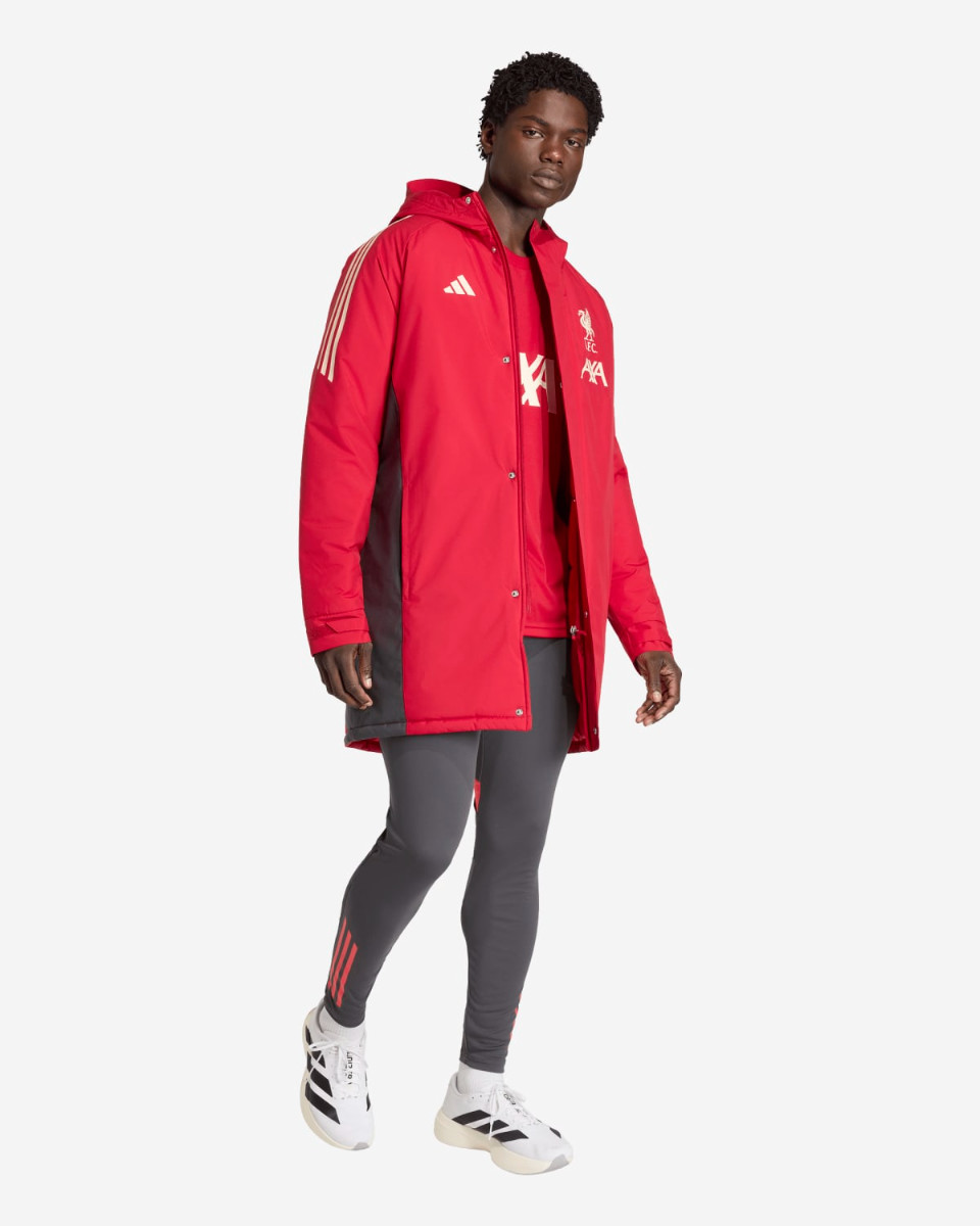 LFC adidas Mens 25/26 Long Match-Day Jacket Red - Image 3