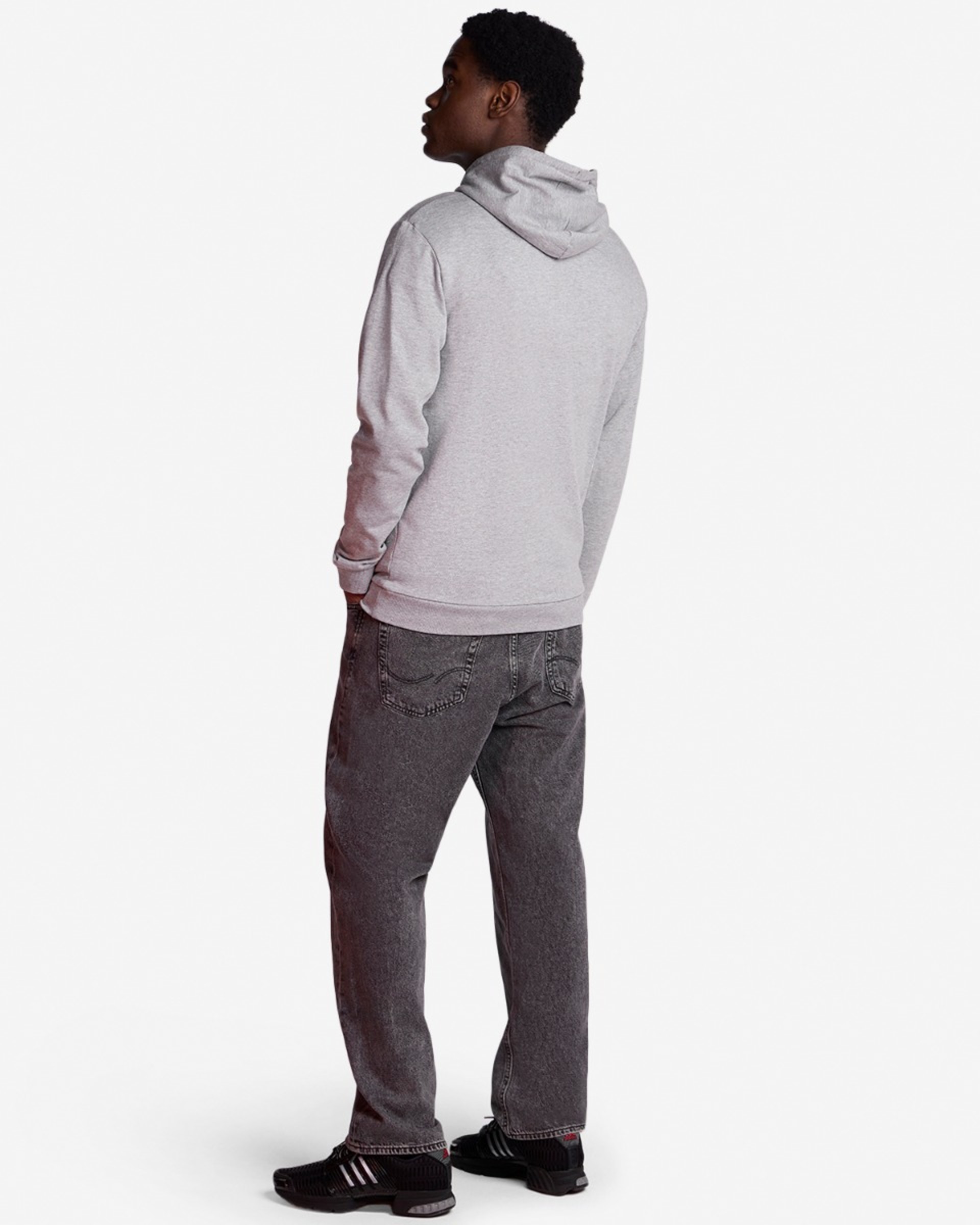 Sudadera con capucha LFC para hombre con logo, gris jaspeado - Image 4
