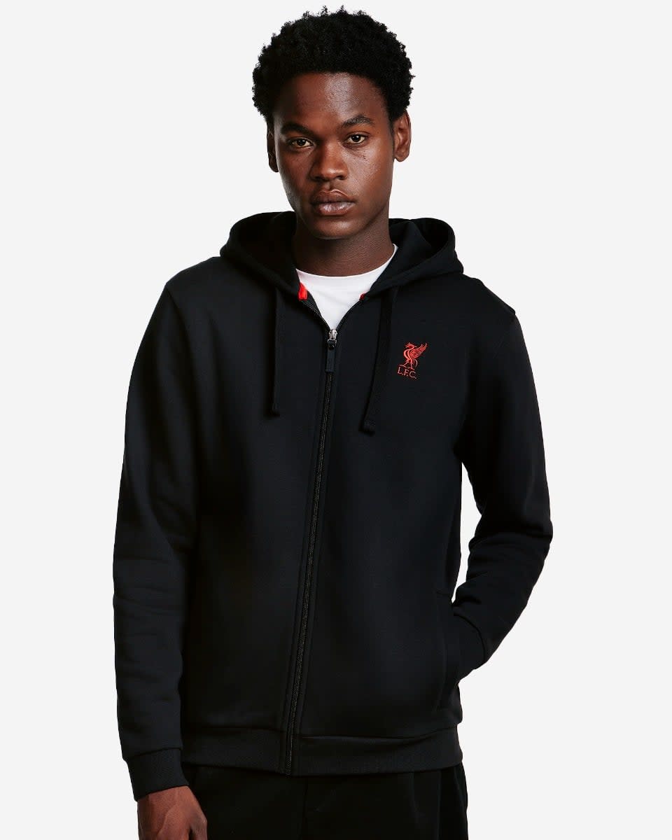 LFC Mens Zip Through Hoodie Black - Image 1