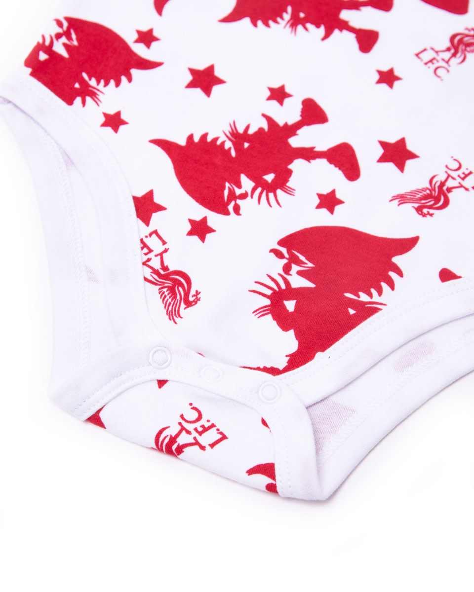 LFC Infants Mighty Red 2Pk Bodysuits Red - Image 4