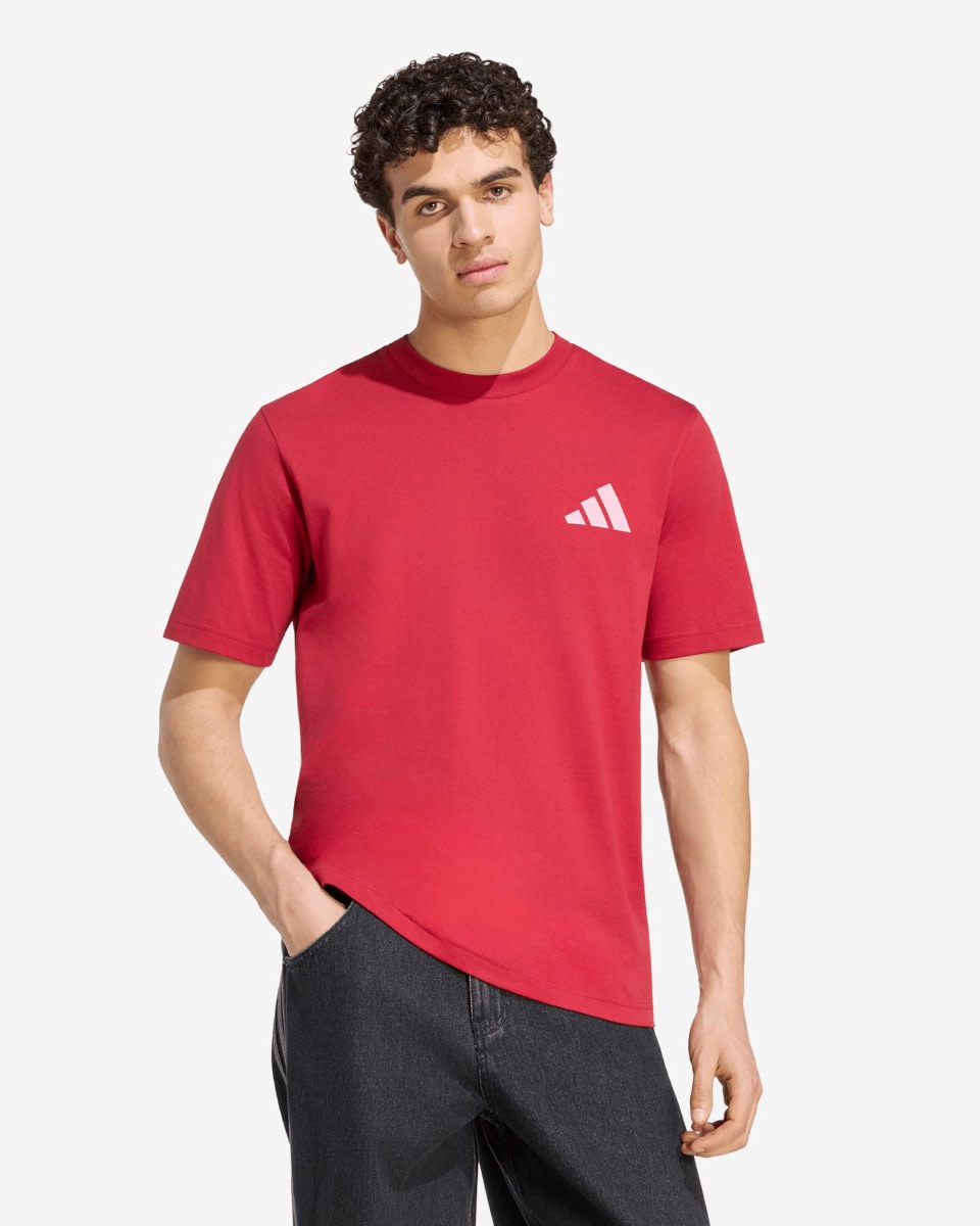LFC 阿迪达斯男士 26/27 体育场图案 T 恤 Active Maroon - Image 2
