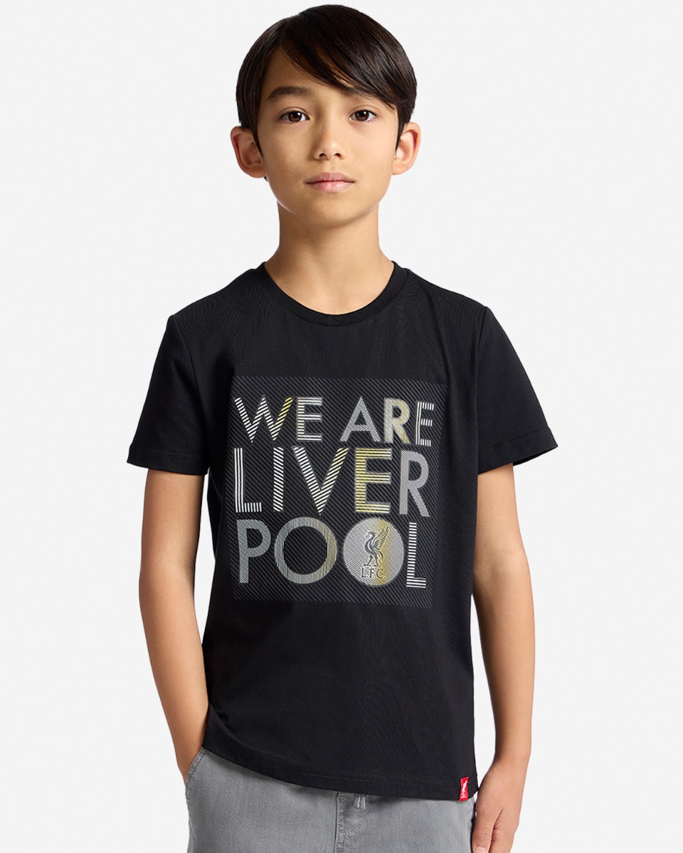 LFC Juniors We Are Liverpool T-shirt Svart - Image 1
