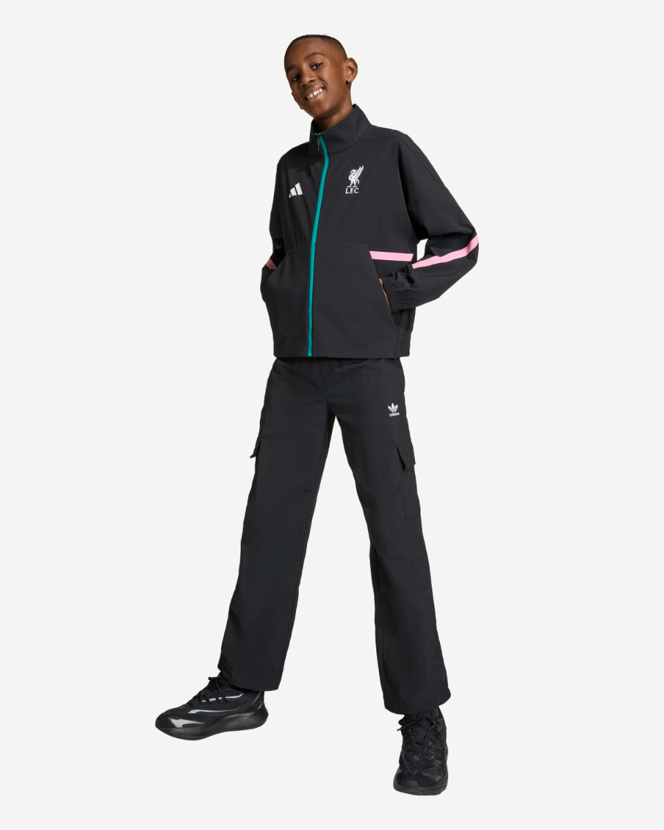 LFC adidas Juniors 25/26 Z.N.E Anthem Jacket Black - Image 4