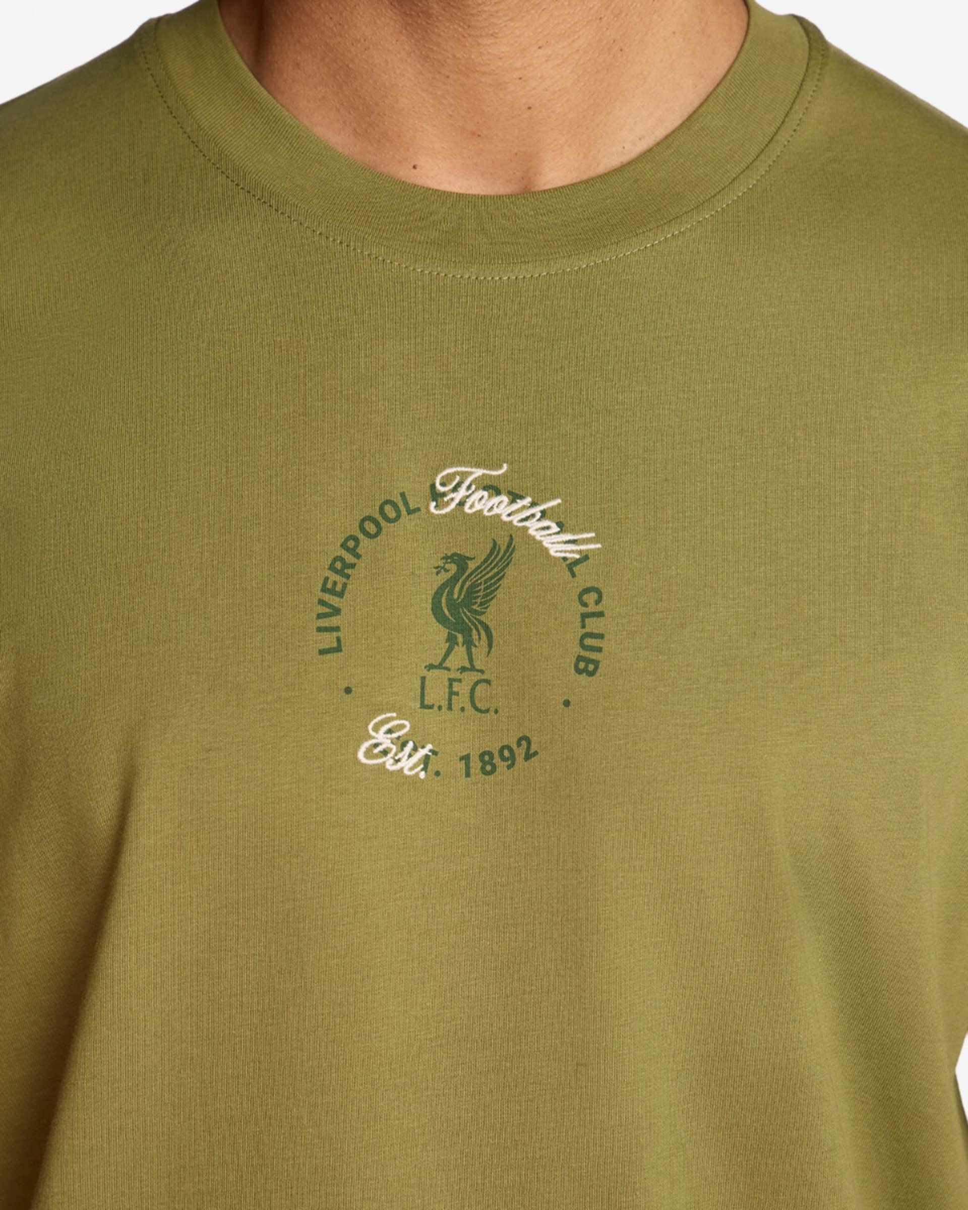 เสื้อยืดลิเวอร์เบิร์ดบุรุษ LFC สีกากี - Image 2