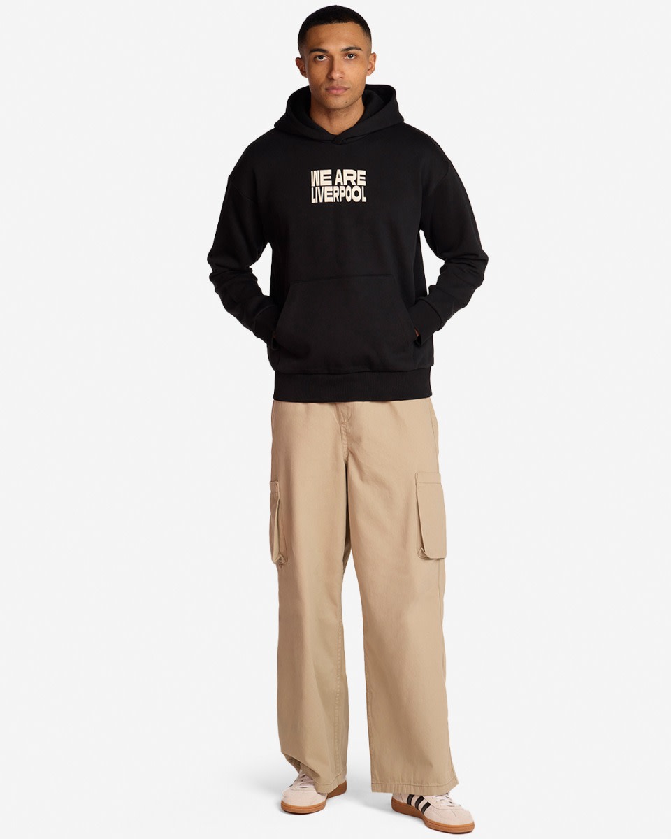 Sudadera con capucha LFC para hombre, talla grande, con diseño «We Are Liverpool», color negro - Image 3