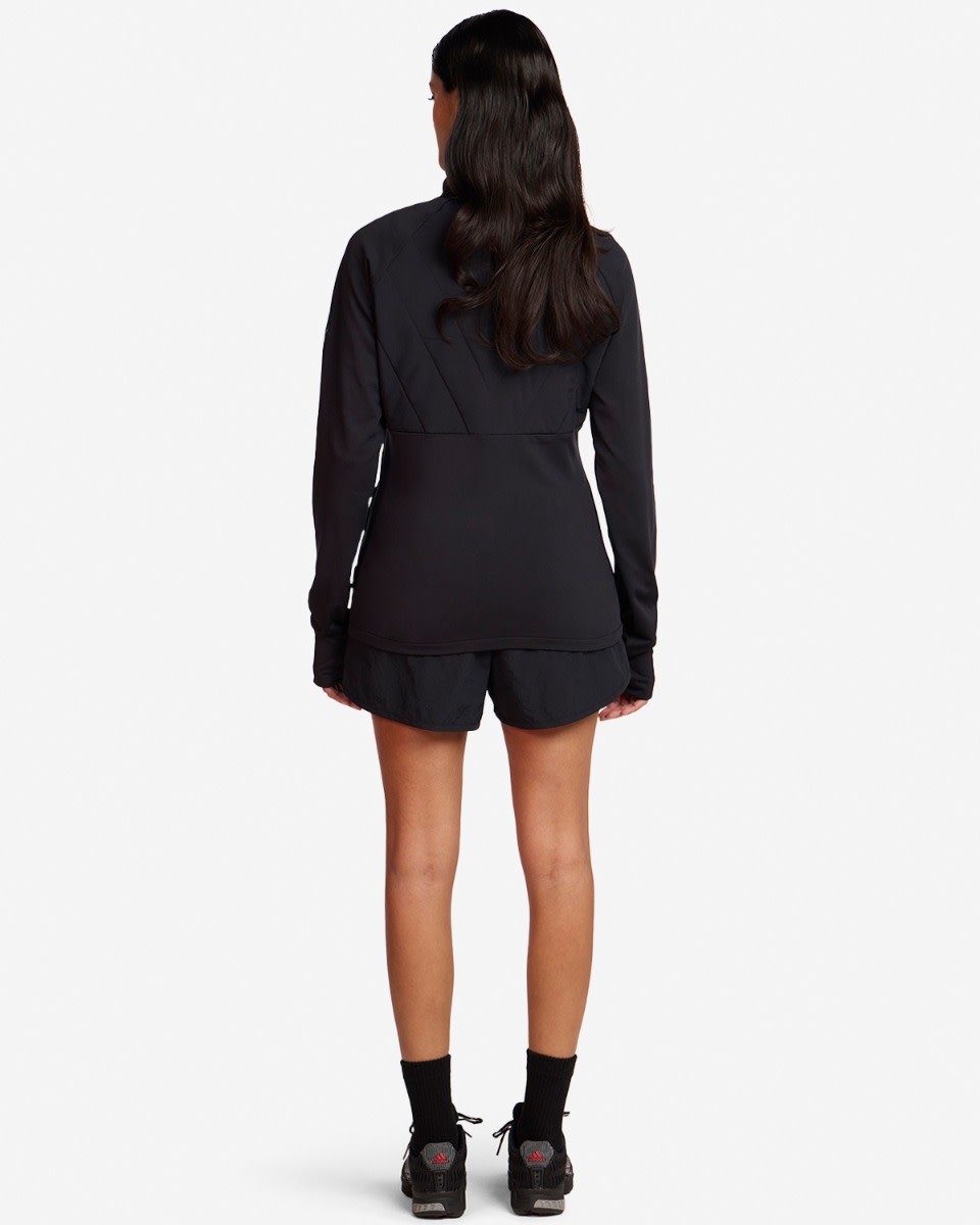 LFC Womens Quilted Panel Jacket Black - Image 4