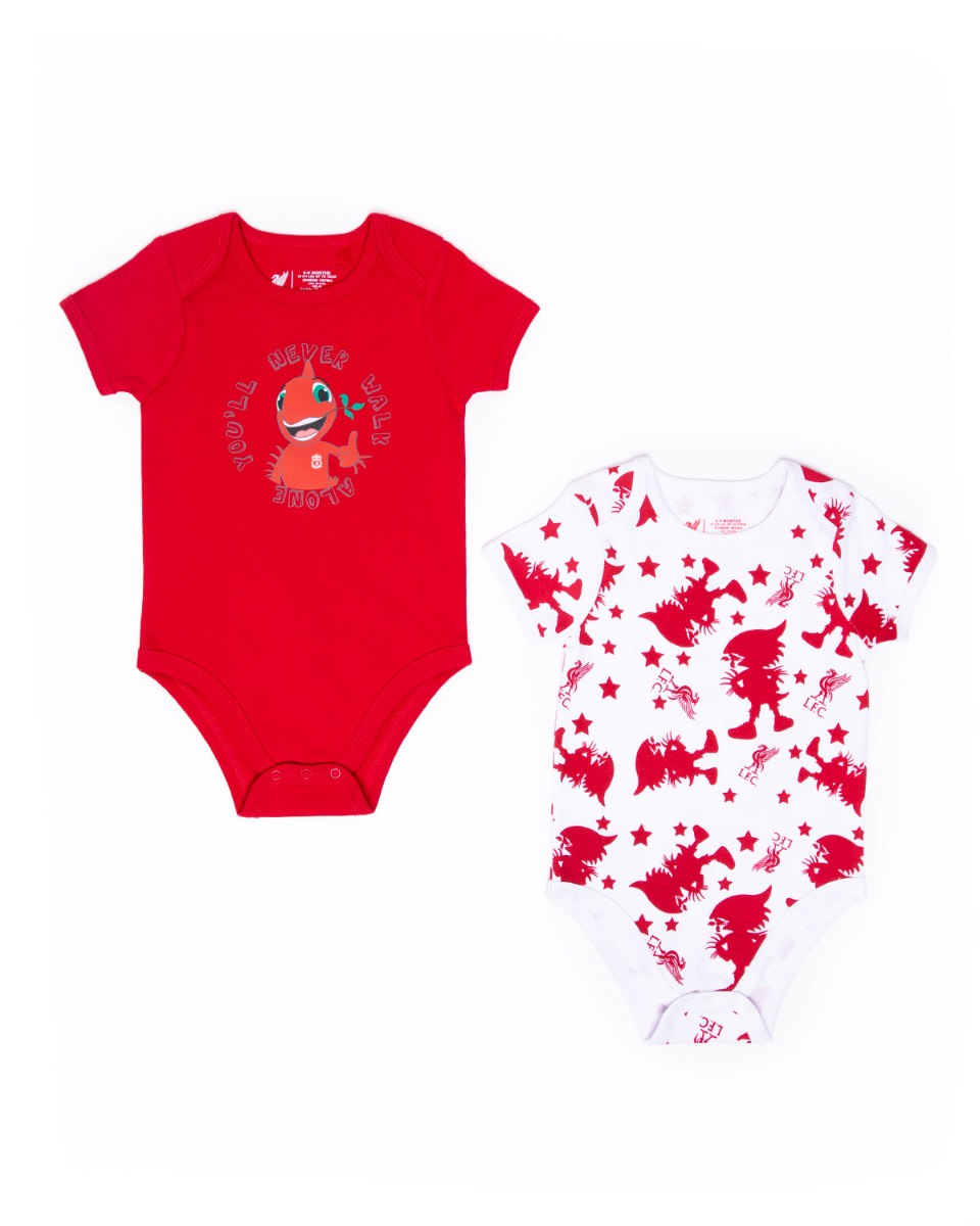 LFC Infants Mighty Red 2Pk Bodysuits Red - Image 2