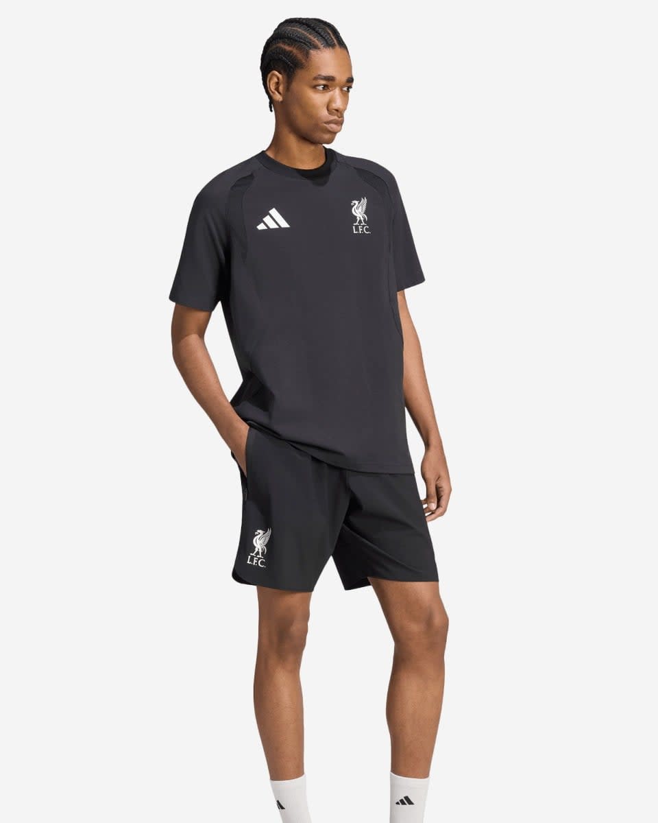LFC adidas Mens Tiro Travel Shorts Black - Image 3