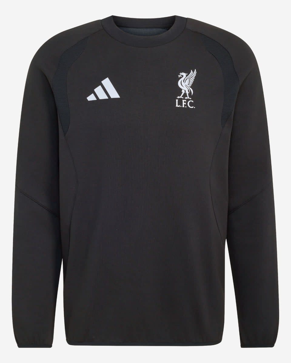 LFC adidas Tiro Travel Herren-Sweatshirt mit Rundhalsausschnitt, Schwarz - Image 3