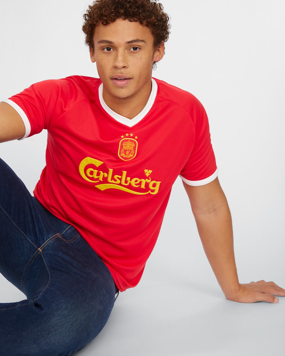 LFC Adults Retro 01-03 Euro Home Shirt - Image 4