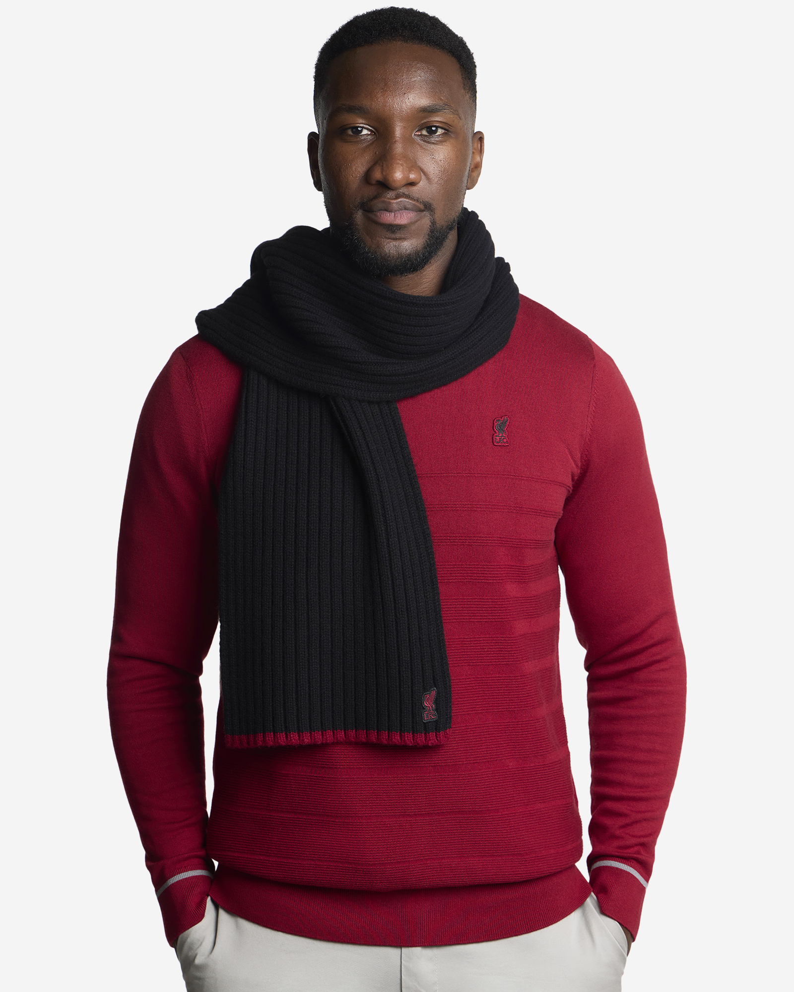 LFC Firma Adults Knitted Scarf Black
