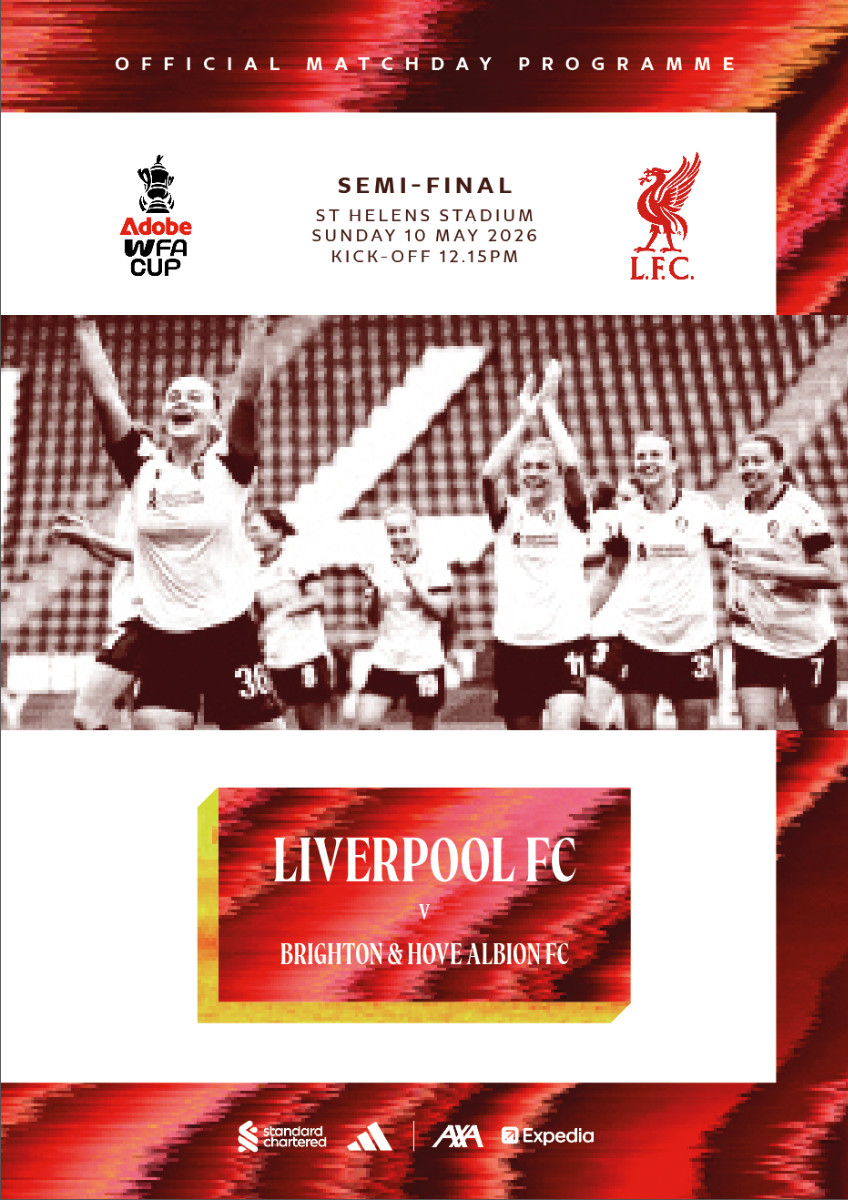 Matchday Programme LFC Women vs Brighton Women - WFA Cup - 10/05/2026 - Image 1