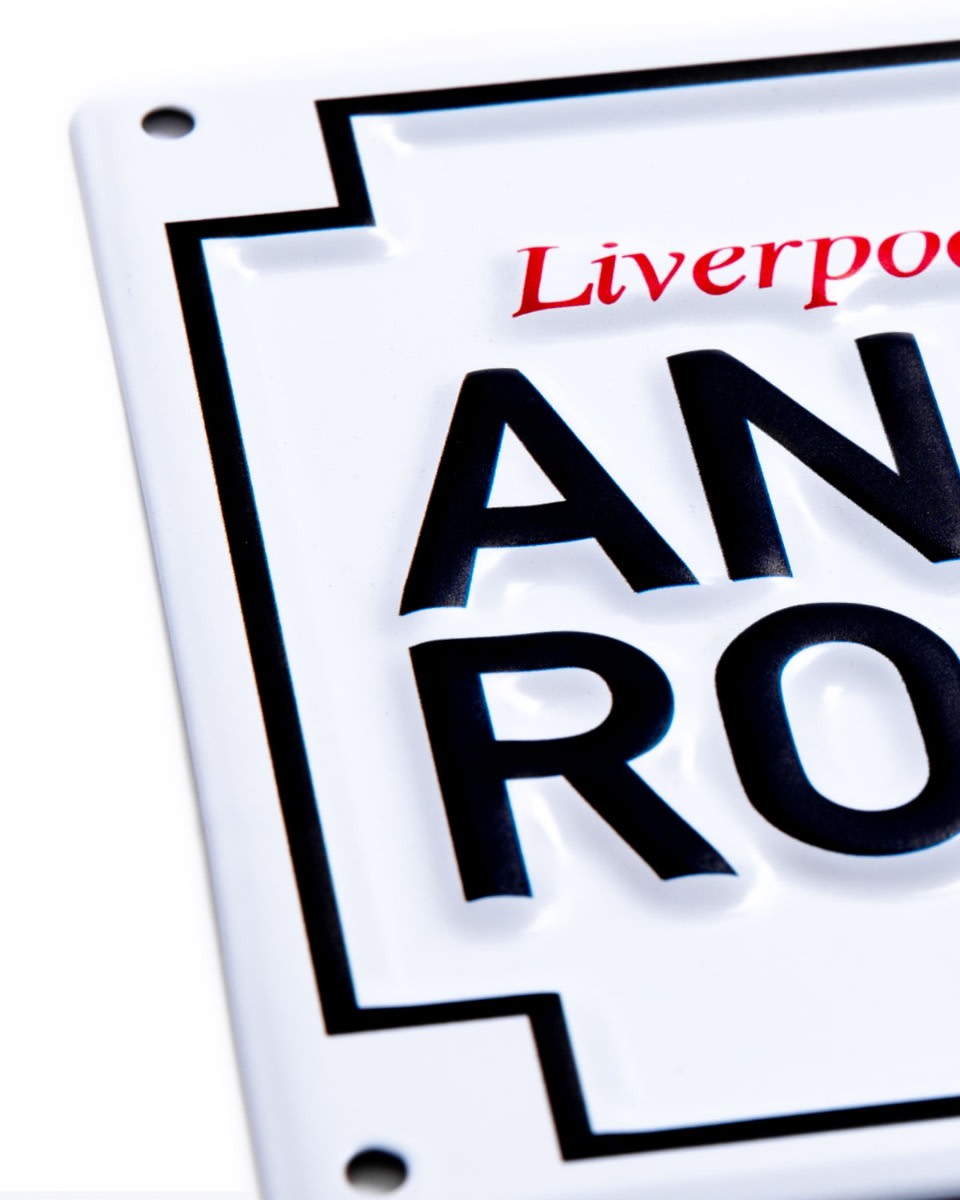 ป้ายถนนแอนฟิลด์โลหะขนาดเล็ก LFC - Image 2