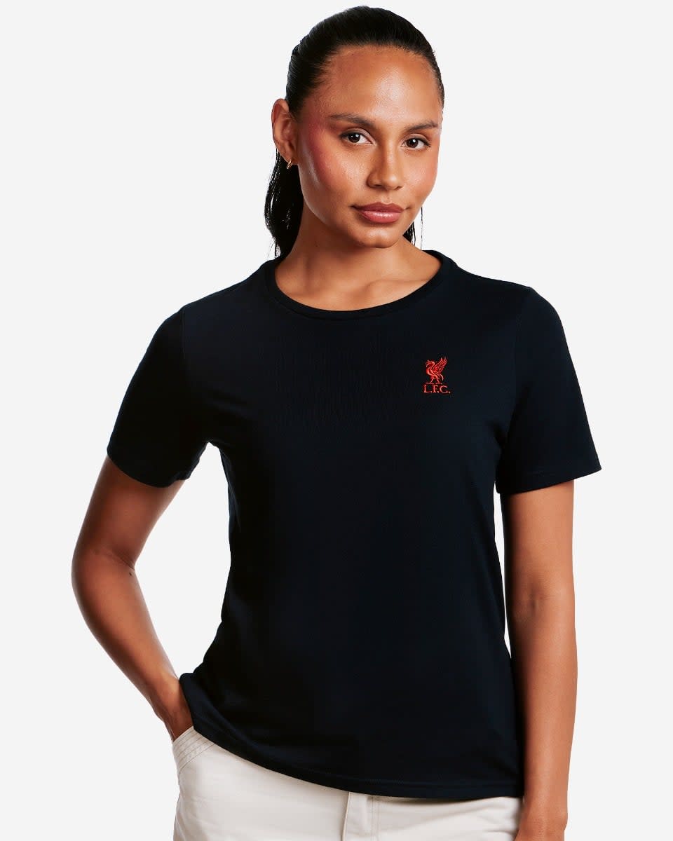 LFC Womens Liverbird Tee Black - Image 1