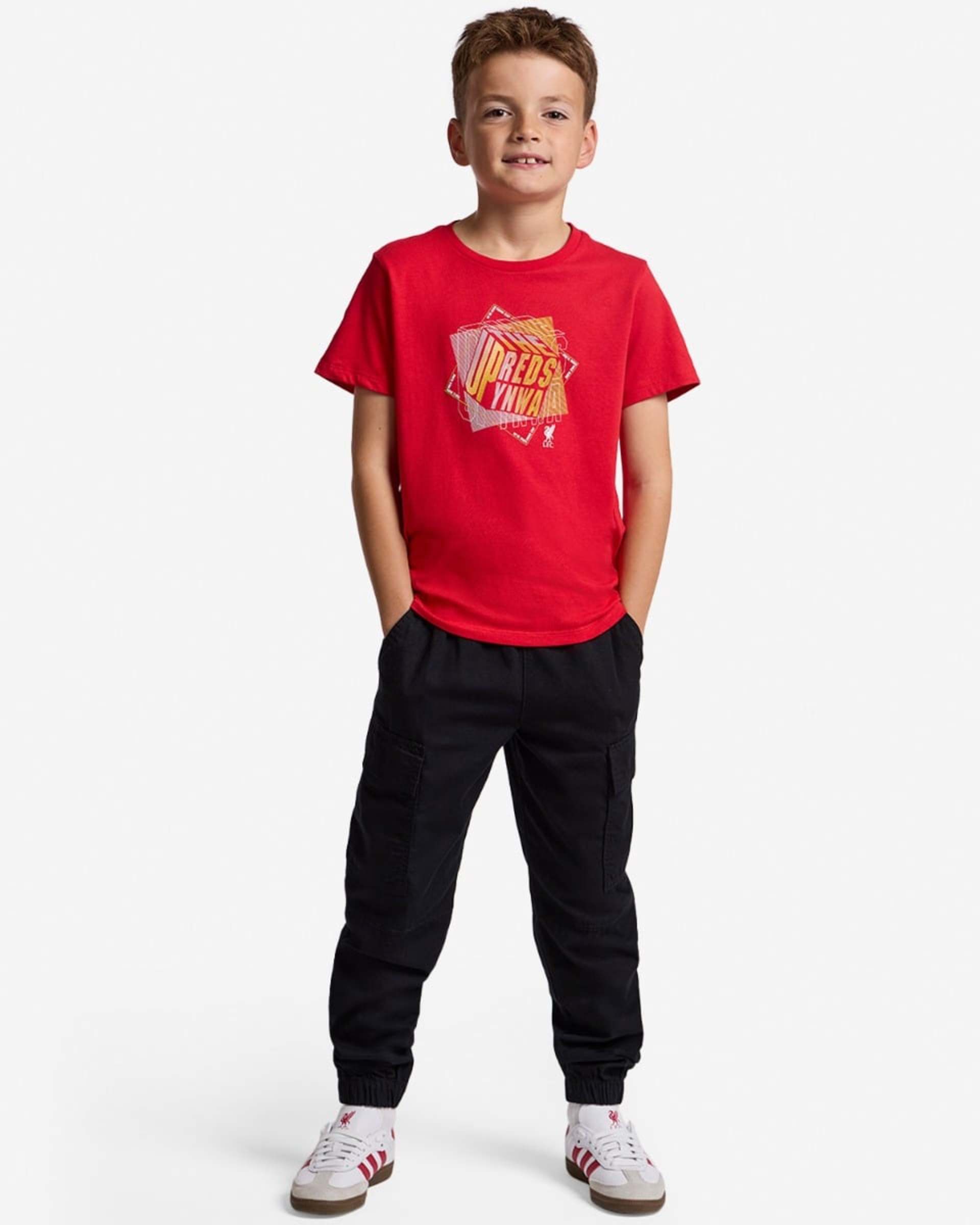 เสื้อยืด LFC Infants Up The Reds สีแดง - Image 3