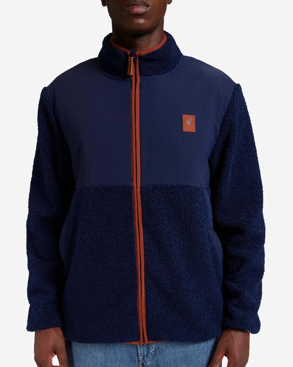 LFC Mens Panel Fleece Navy - Image 4