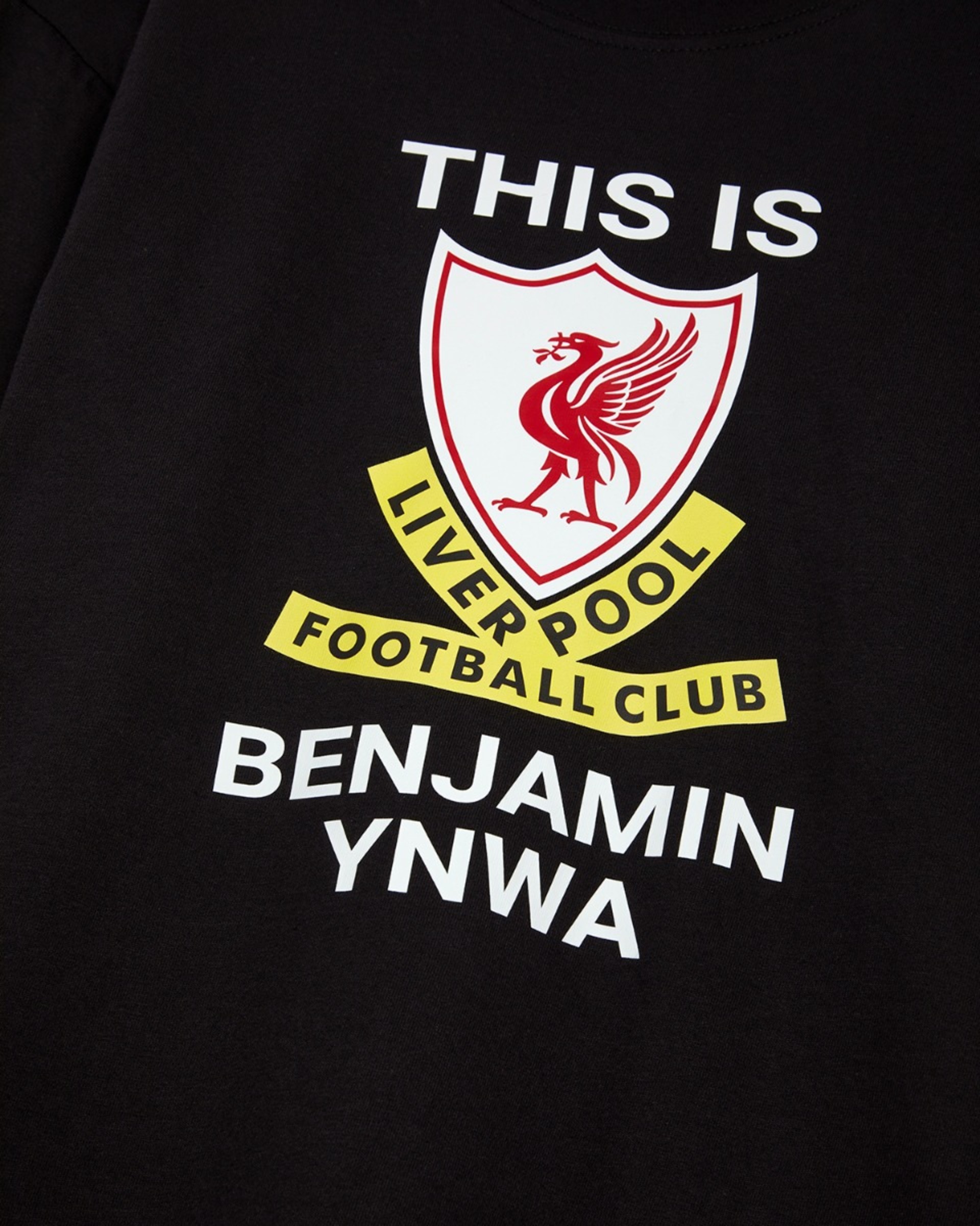 LFC This is Anfield Personlig Sort T-shirt - Image 3