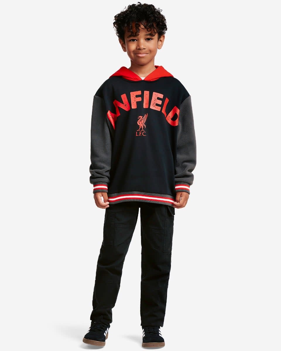 LFC Infants Panelled Sweat Fleece Black - Image 3