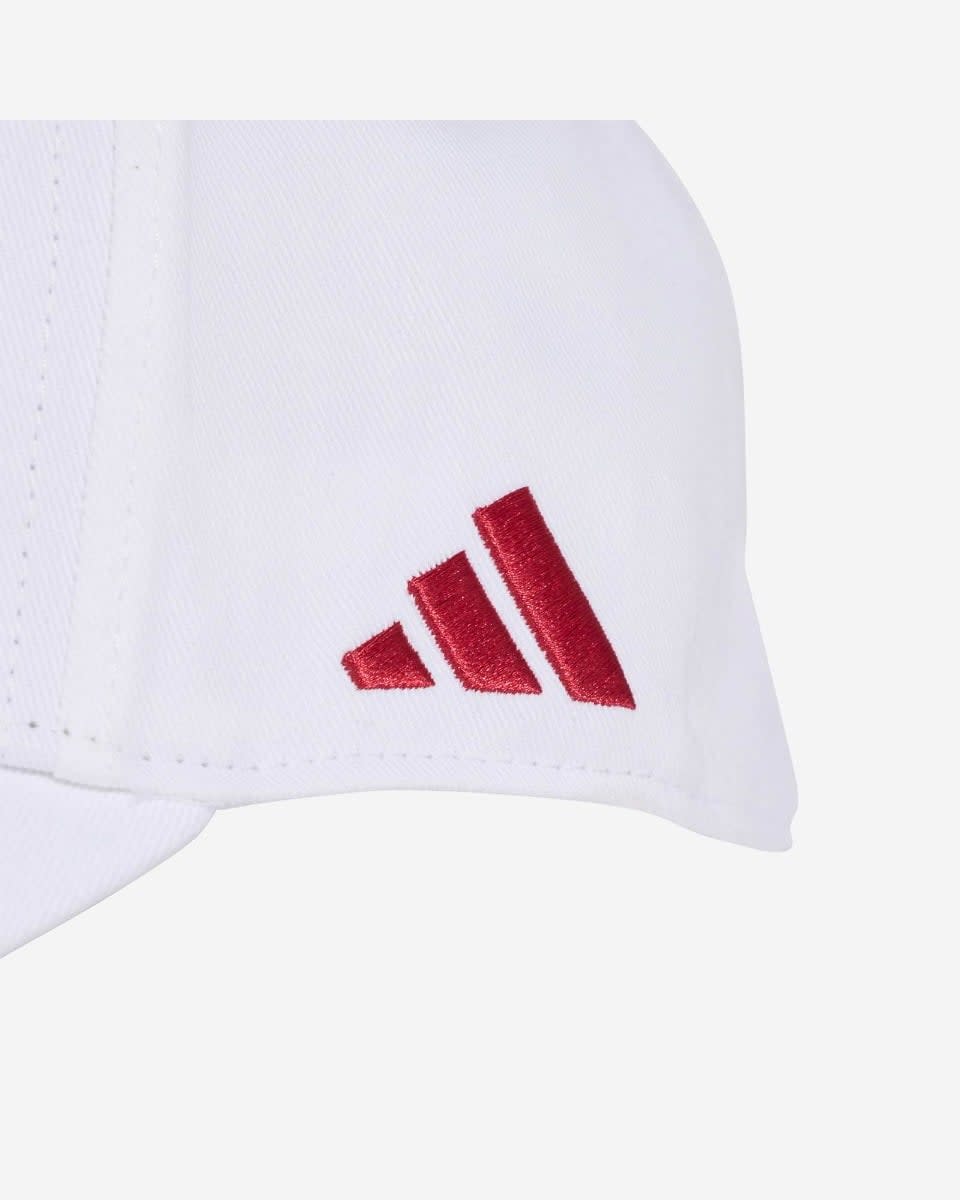 LFC adidas Voksne Baseballkasket Hvid & Aktiv Rødbrun - Image 4