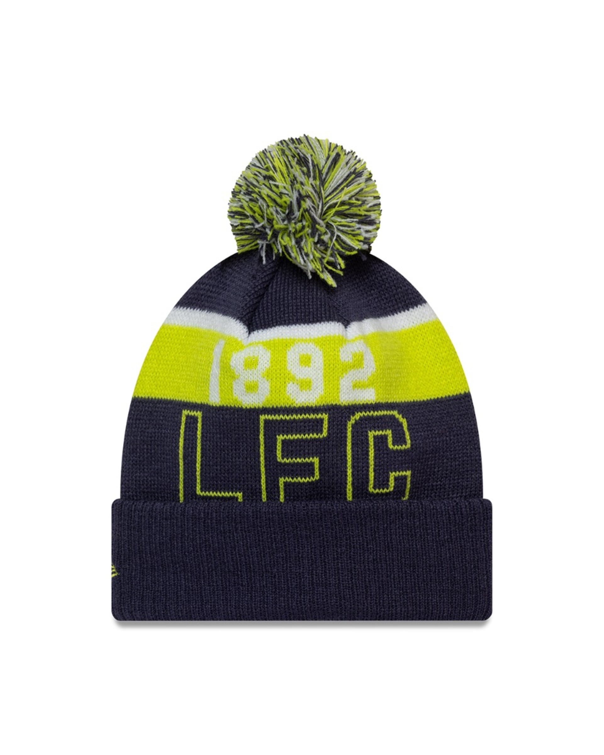 LFC NEW ERA SPORT CUFF 1892 Mütze POM POM, Marineblau/Limettengrün - Image 2