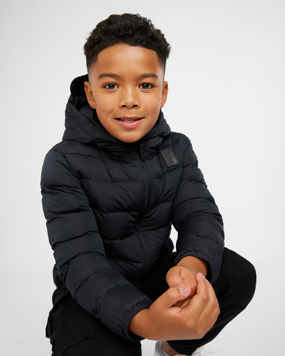 LFC Juniors Puffa Jacket Black - Image 4