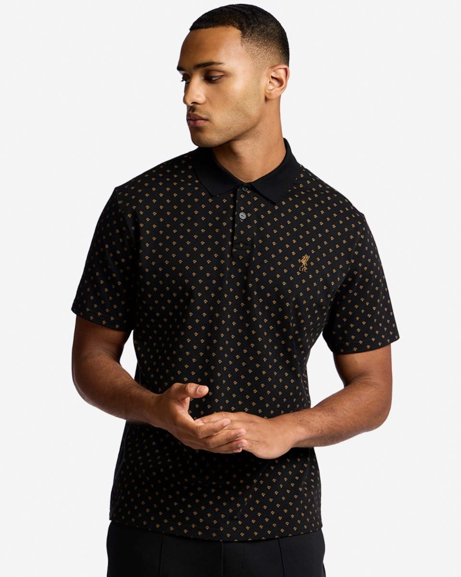 Polo LFC AOP para hombre, color negro - Image 1