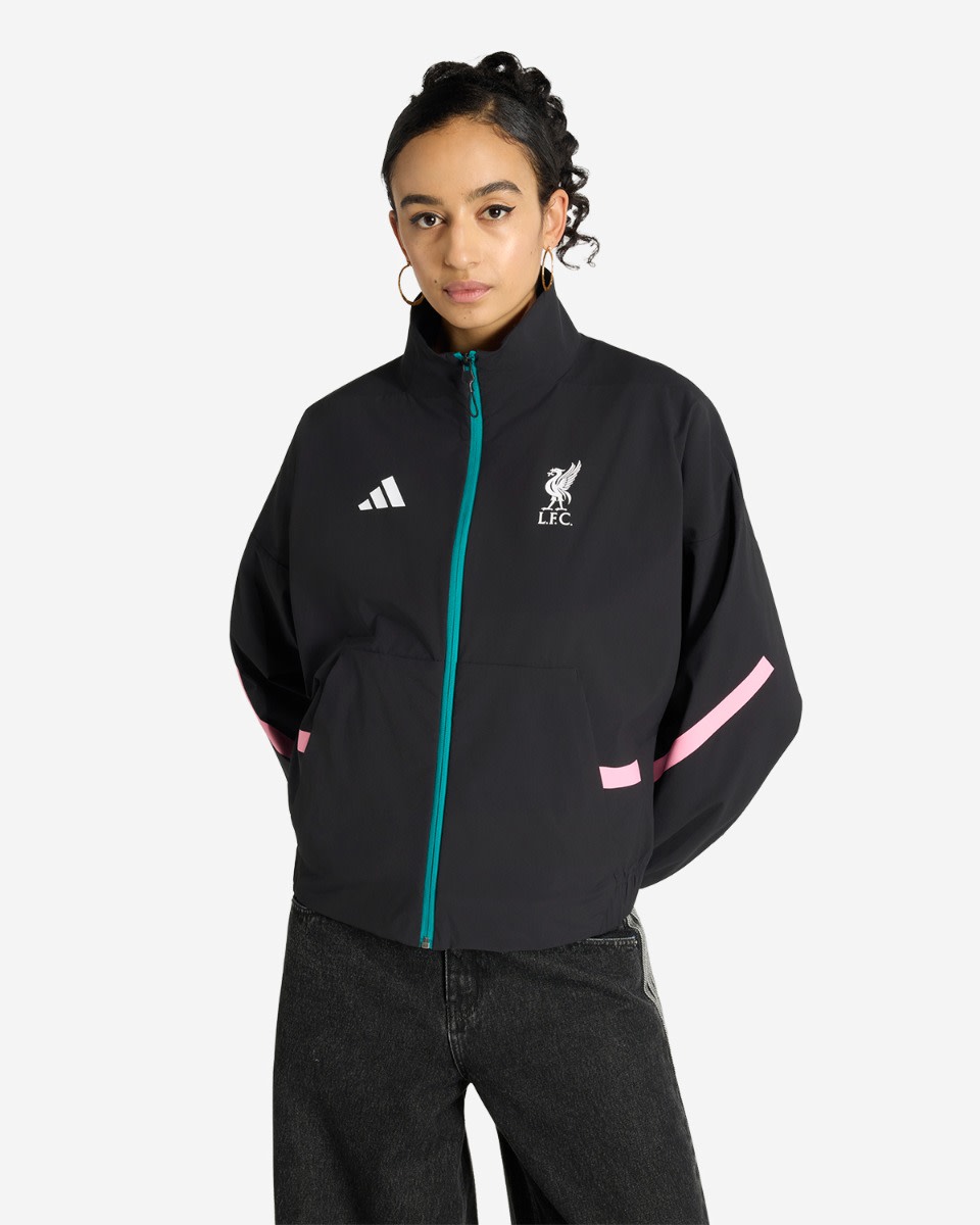 LFC adidas Womens 25/26 Z.N.E Anthem Jacket Black - Image 1