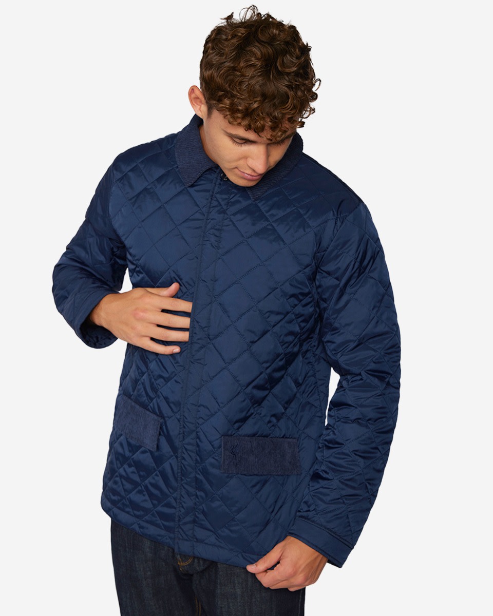 LFC Mens Quilt Collar Jacket Navy - Image 2