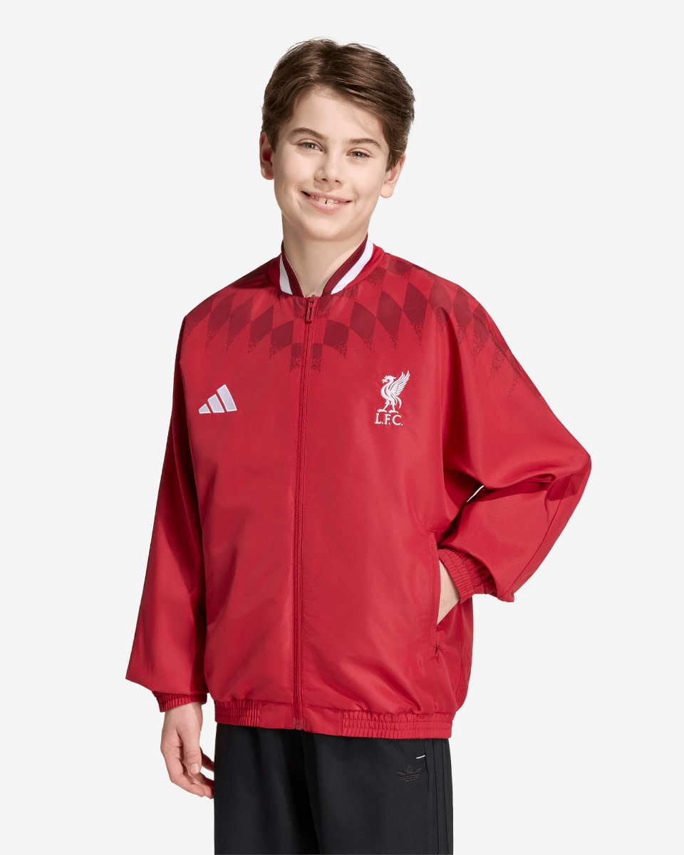 LFC アディダスユース 26/27 スタジアムトラックトップアクティブマルーン - Image 1